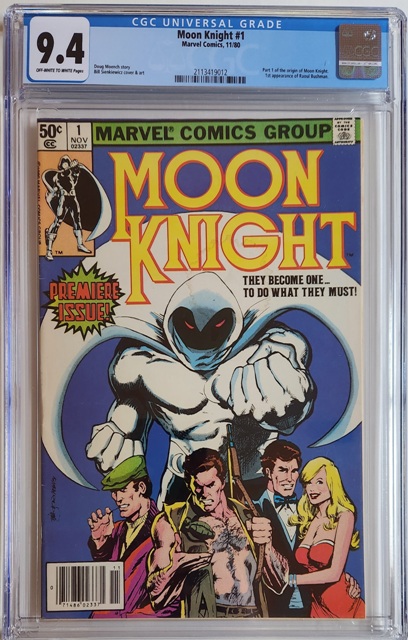 Moon Knight #1 CGC 9.4 ow/w