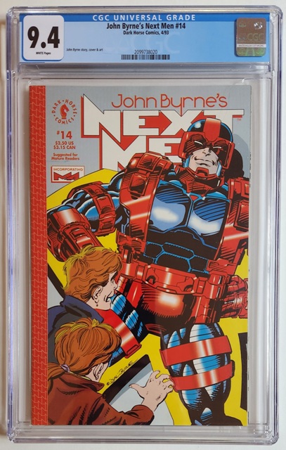 John Byrne's Next Men #14 CGC 9.4 w