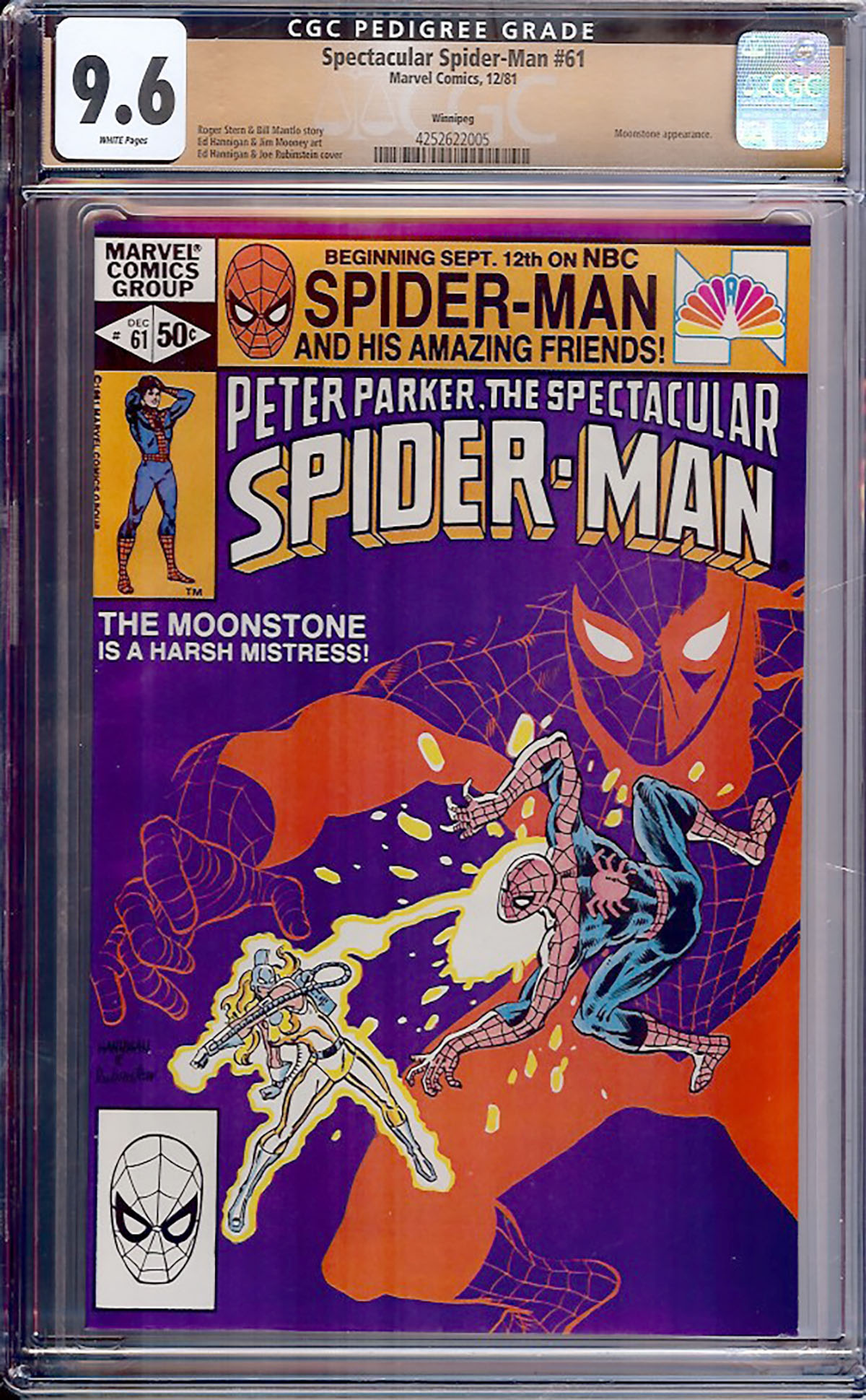 Spectacular Spider-Man #61 CGC 9.6 w Winnipeg