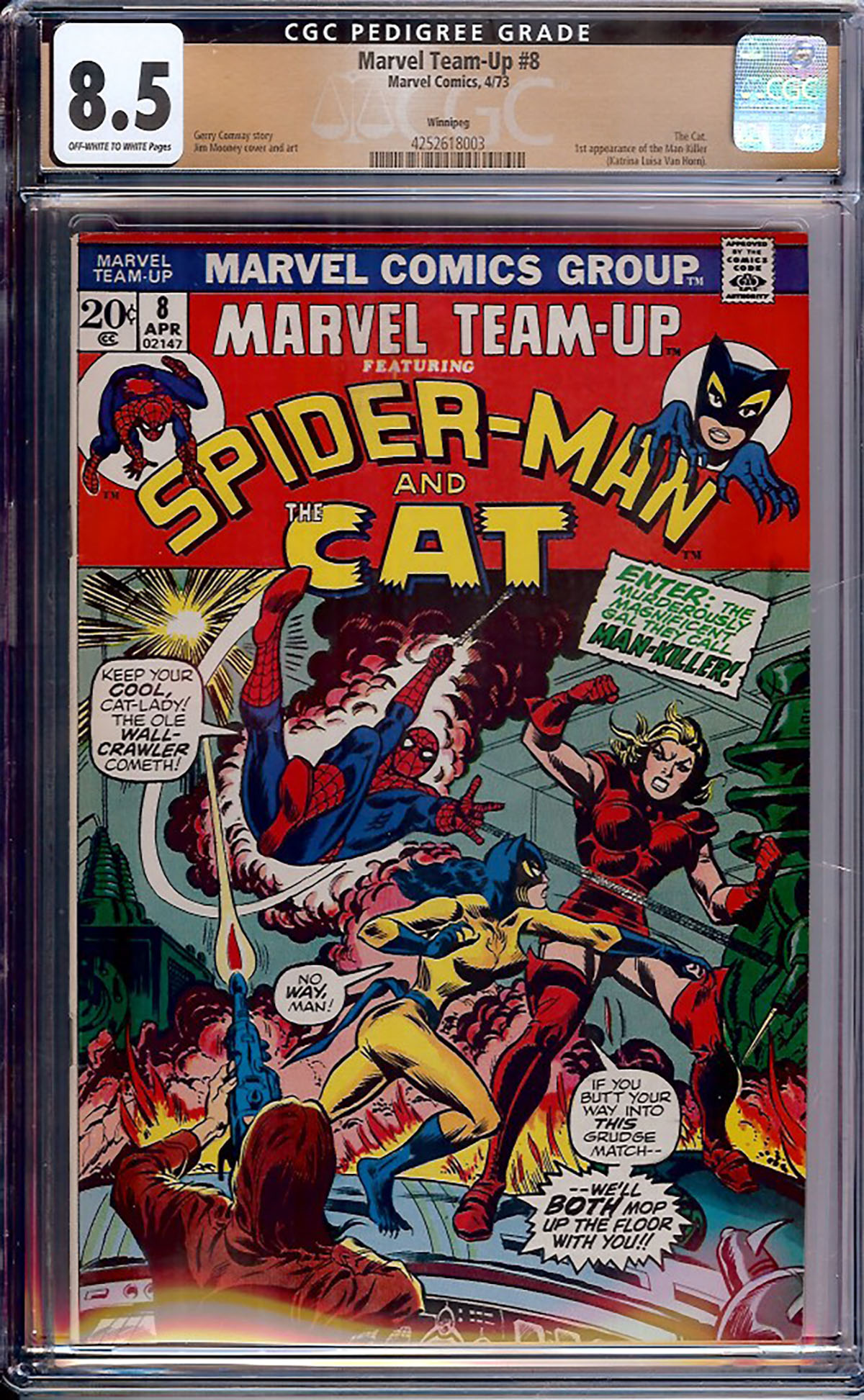 Marvel Team-Up #8 CGC 8.5 ow/w Winnipeg