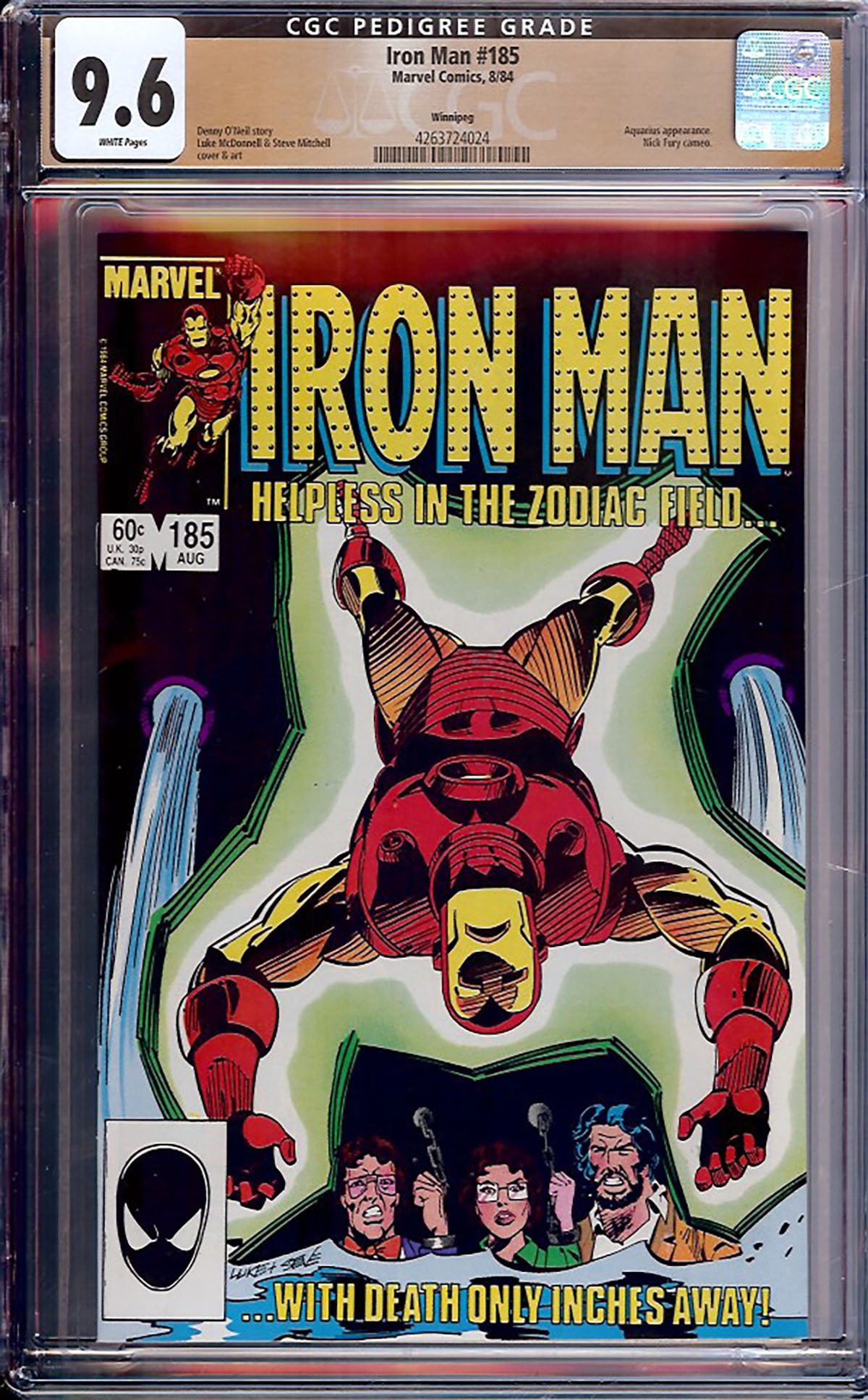 Iron Man #185 CGC 9.6 w Winnipeg