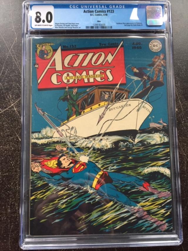 Action Comics #123 CGC 8.0 ow/w Ohio