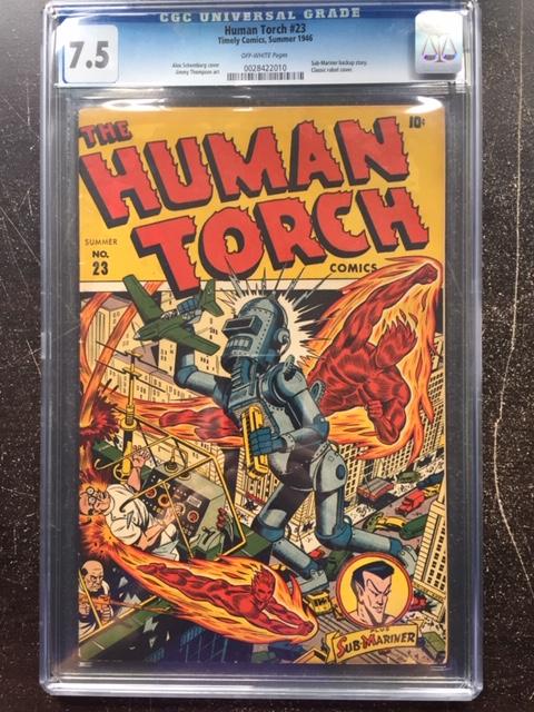 Human Torch #23 CGC 7.5 ow