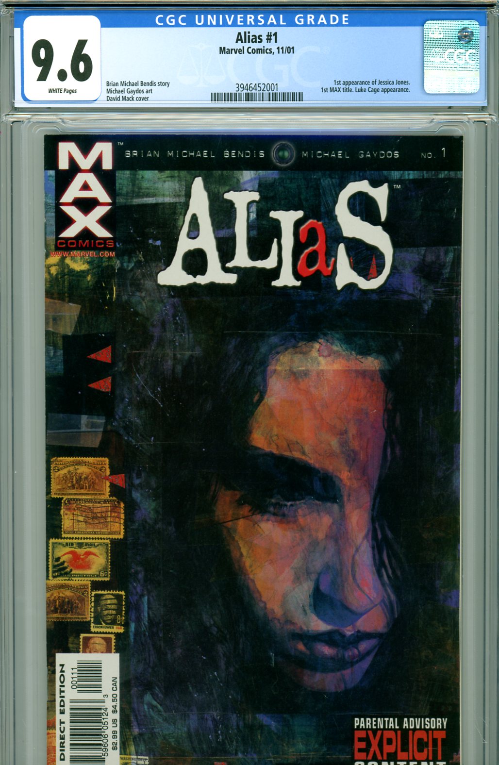 Alias #1 CGC 9.6 w