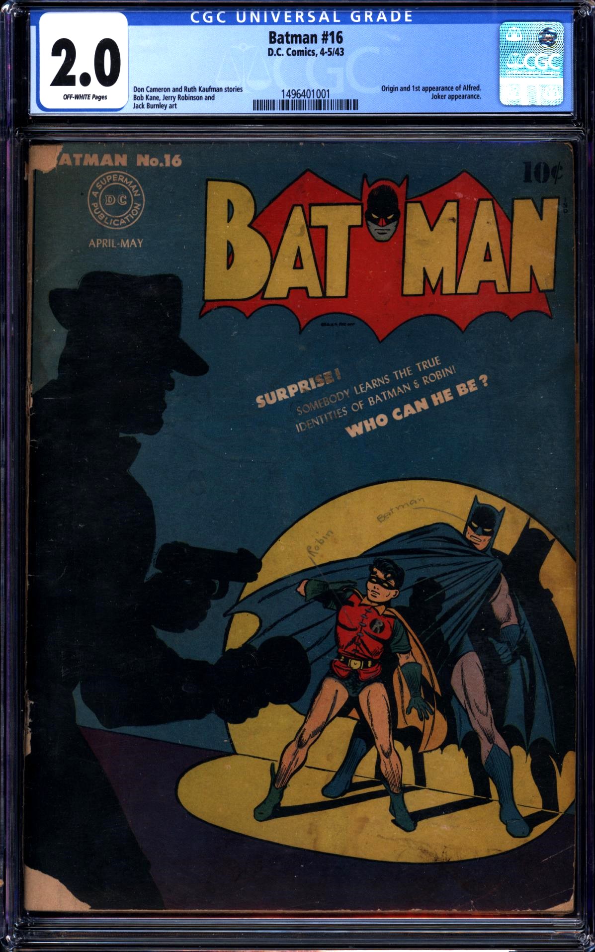 Batman #16 CGC 2.0 ow