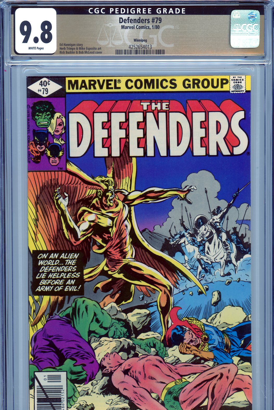 Defenders #79 CGC 9.8 w Winnipeg