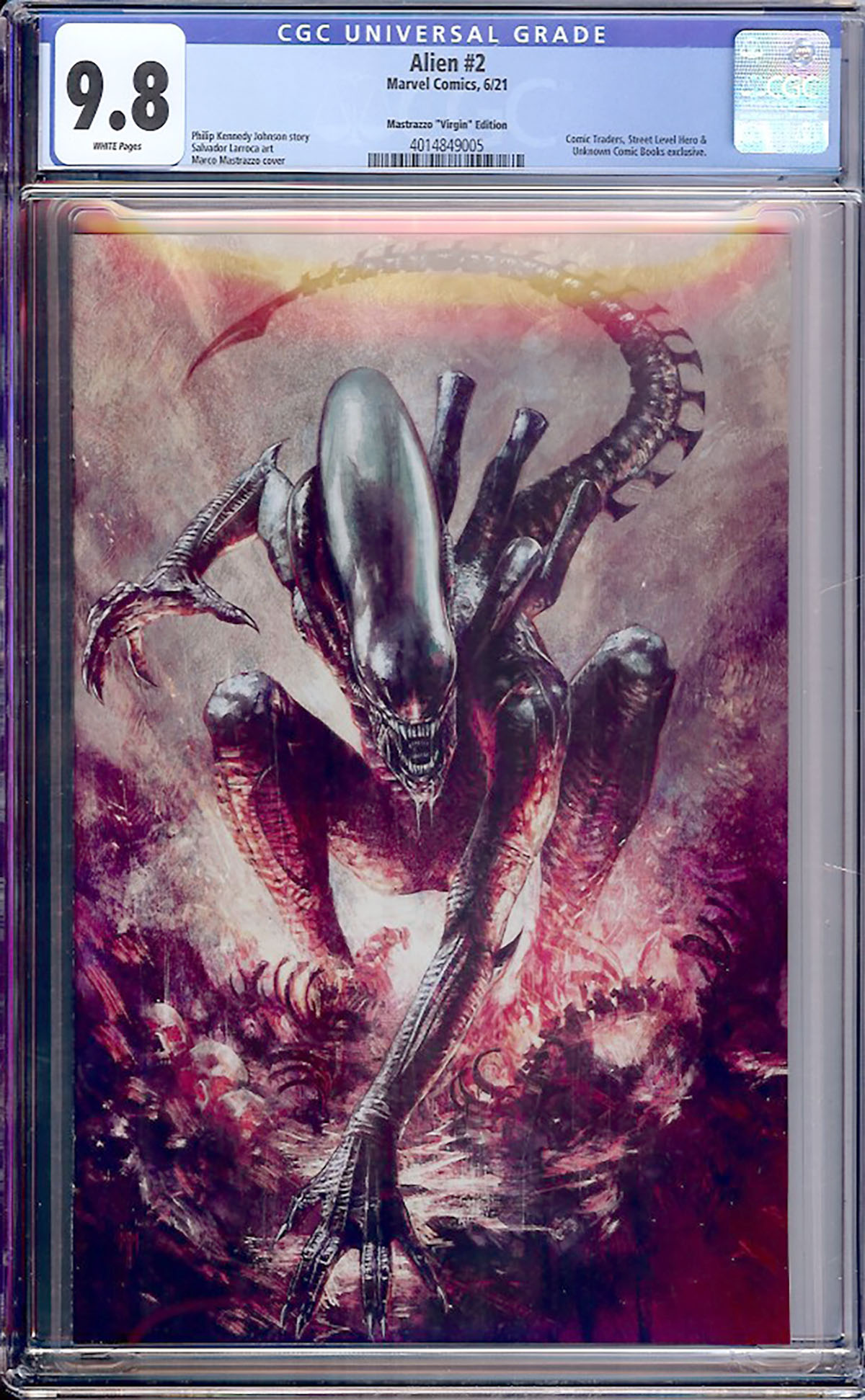 Alien #2 CGC 9.8 w Mastrazzo "Virgin" Edition