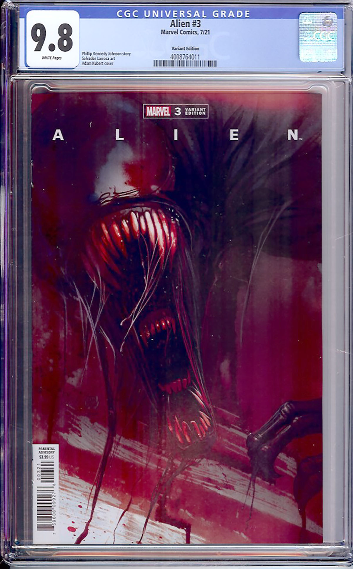 Alien #3 CGC 9.8 w Variant Edition