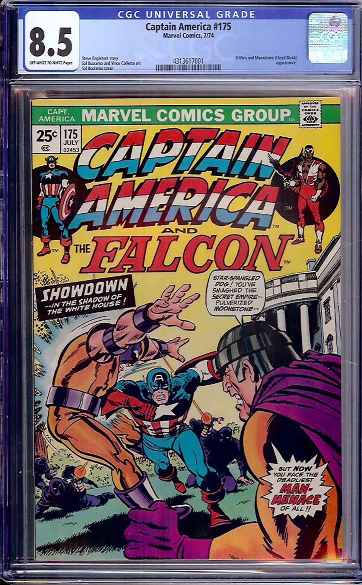Captain America #175 CGC 8.5 ow/w