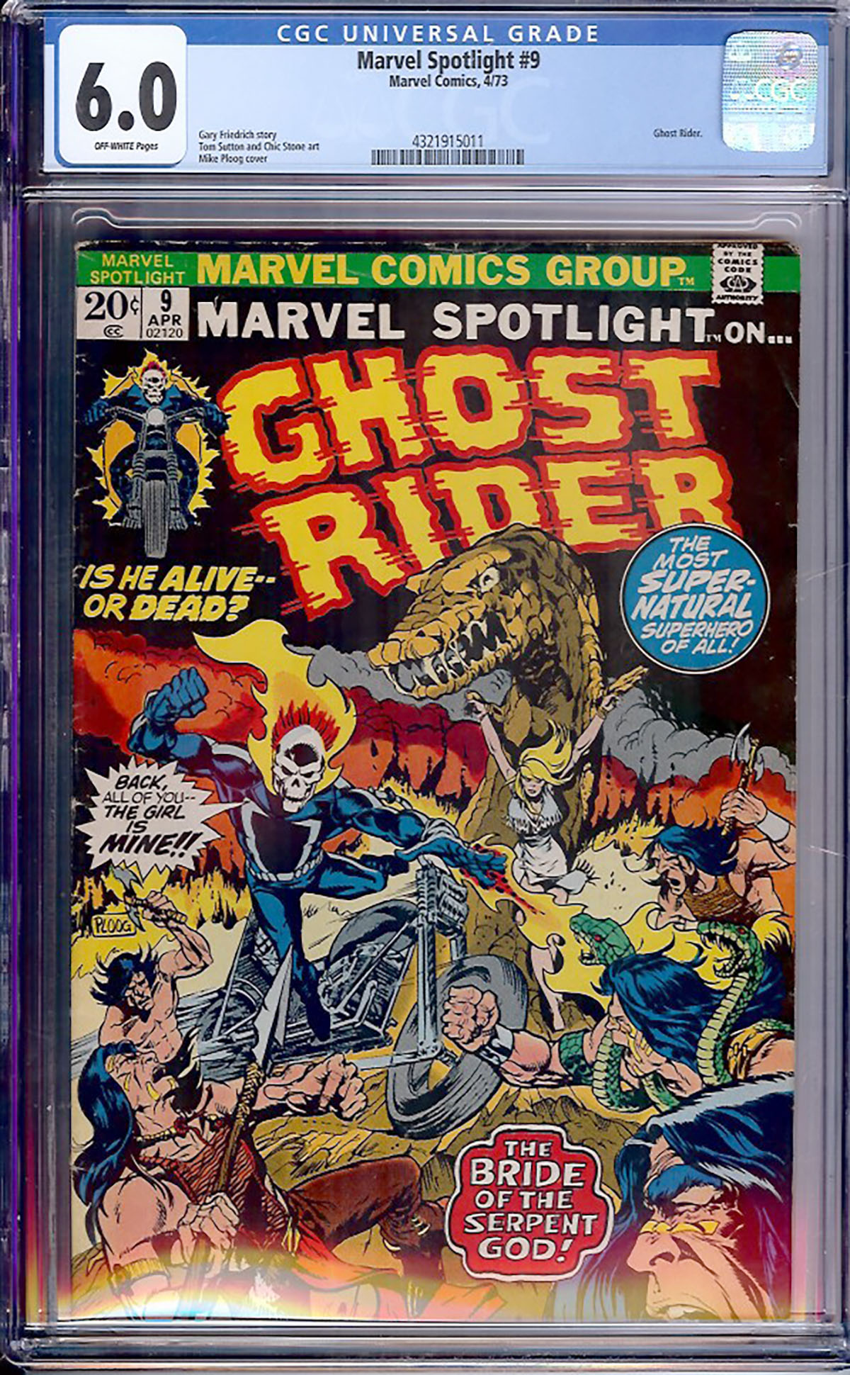 Marvel Spotlight #9 CGC 6.0 ow