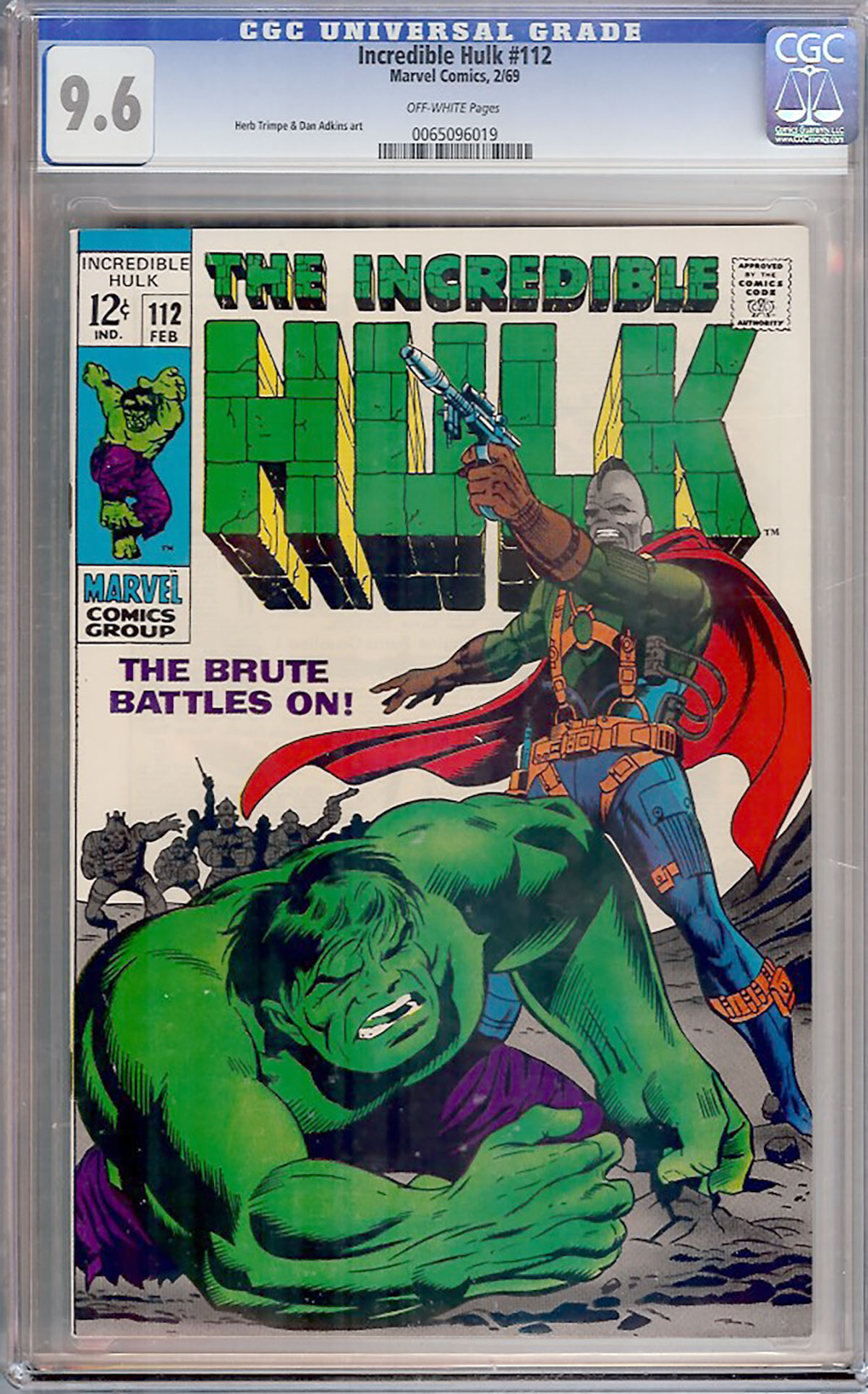 Incredible Hulk #112 CGC 9.6 ow