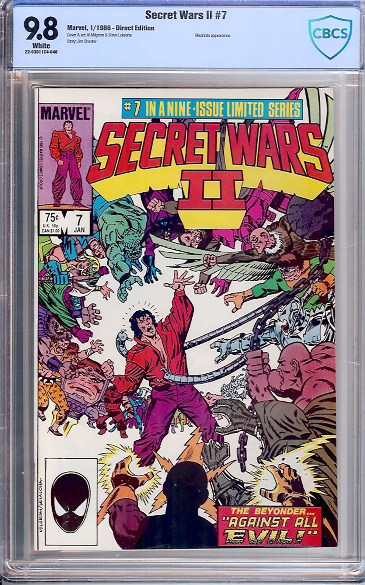 Secret Wars II #7 CBCS 9.8 w