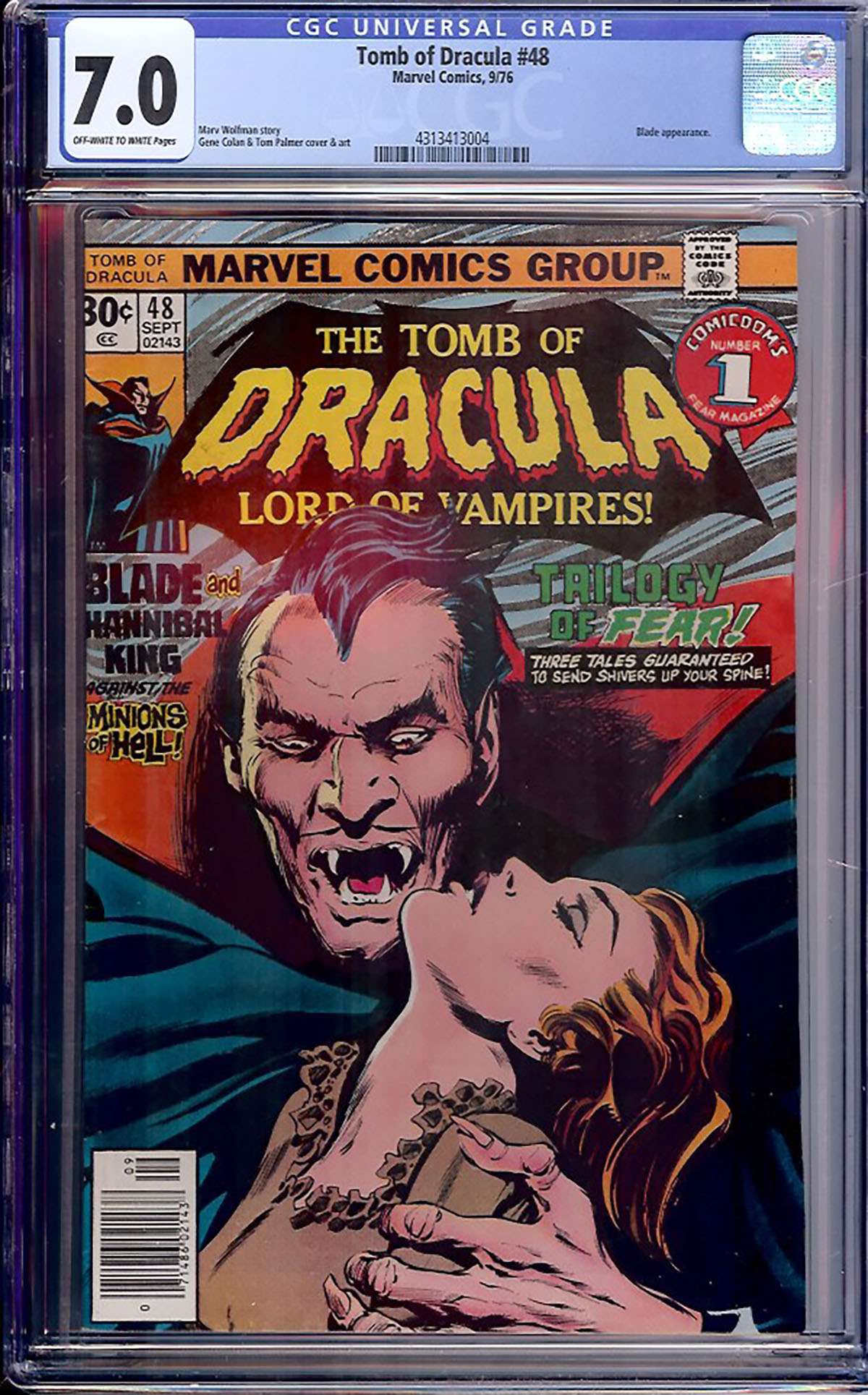 Tomb of Dracula #48 CGC 7.0 ow/w