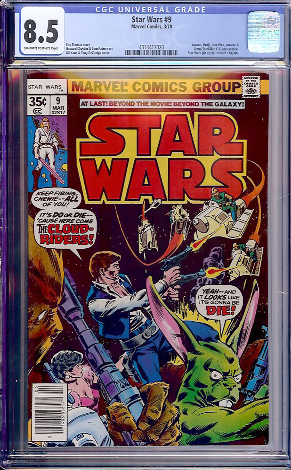 Star Wars #9 CGC 8.5 ow/w