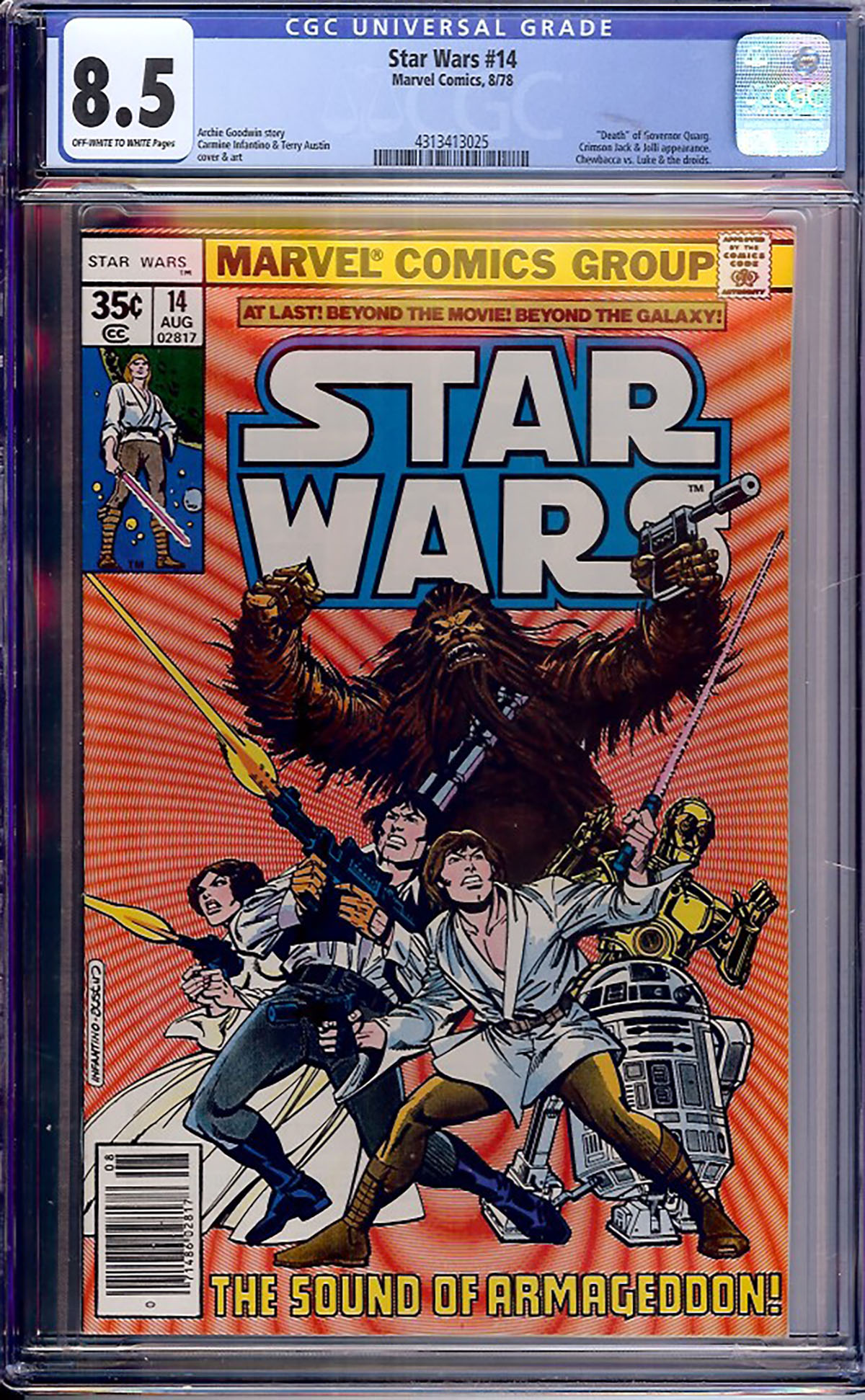 Star Wars #14 CGC 8.5 ow/w