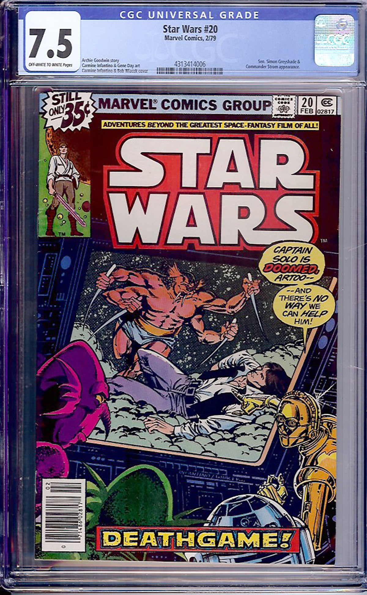 Star Wars #20 CGC 7.5 ow/w