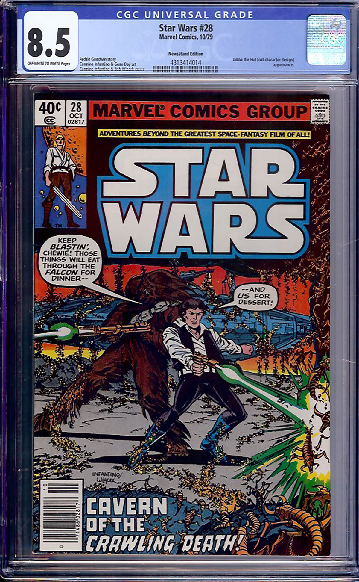 Star Wars #28 CGC 8.5 ow/w Newsstand Edition