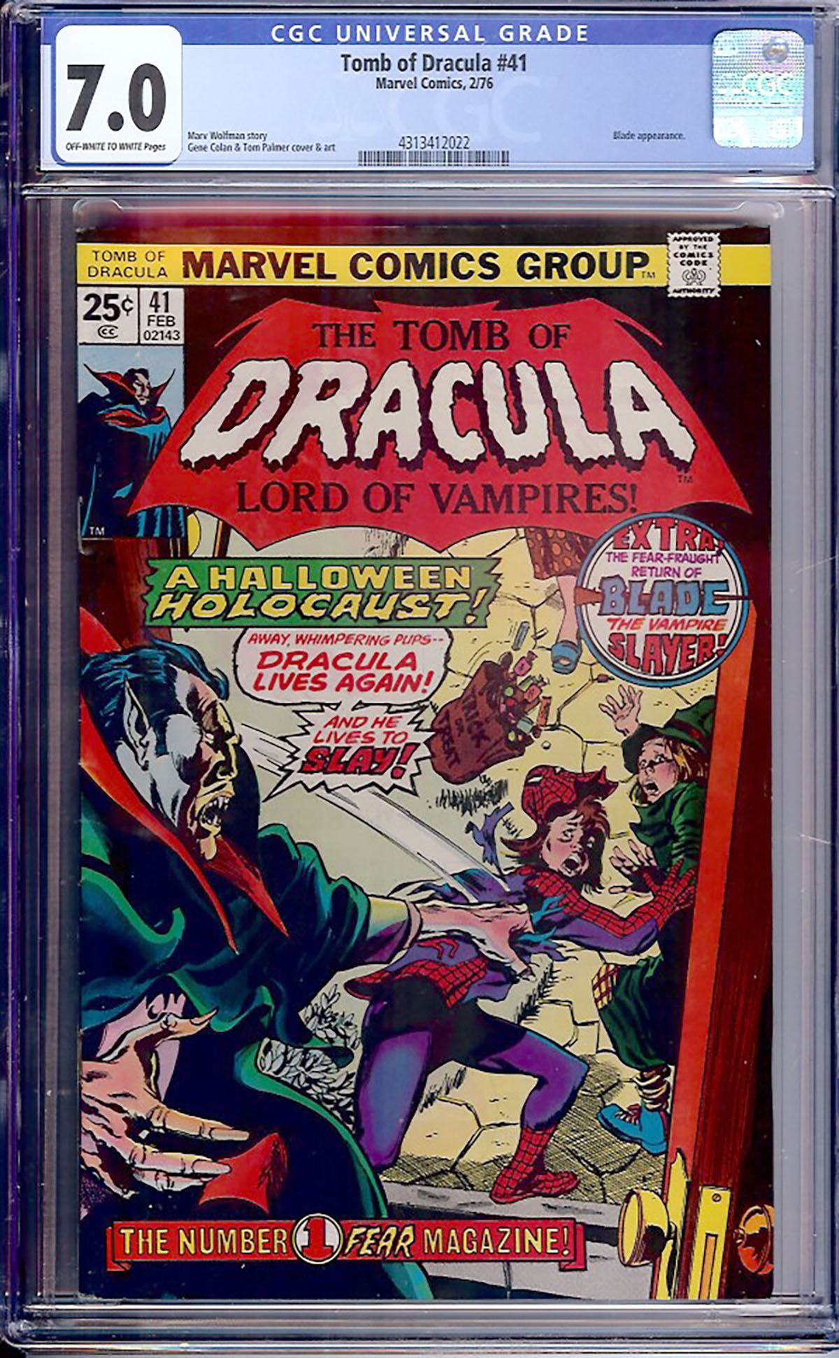 Tomb of Dracula #41 CGC 7.0 ow/w