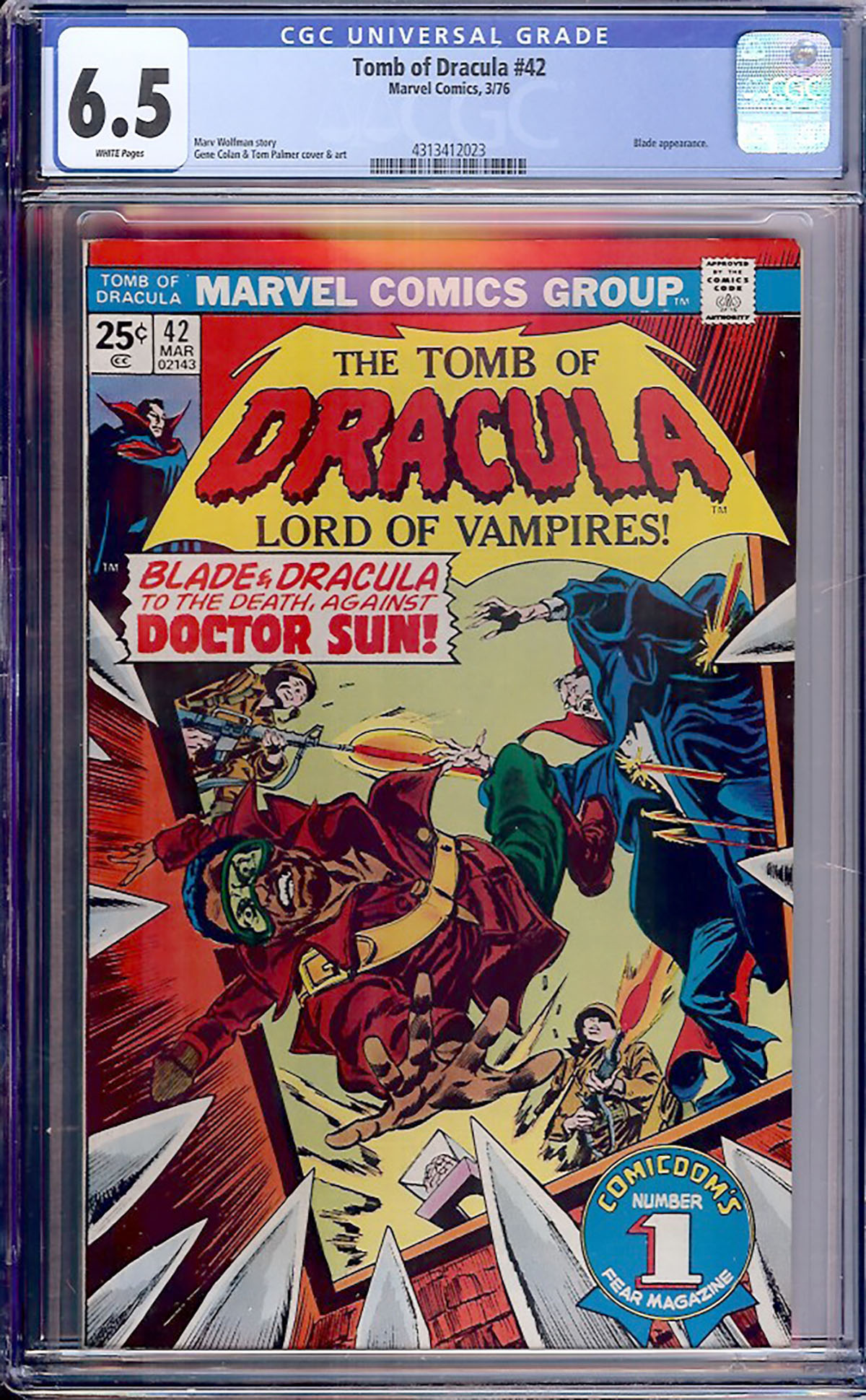 Tomb of Dracula #42 CGC 6.5 w