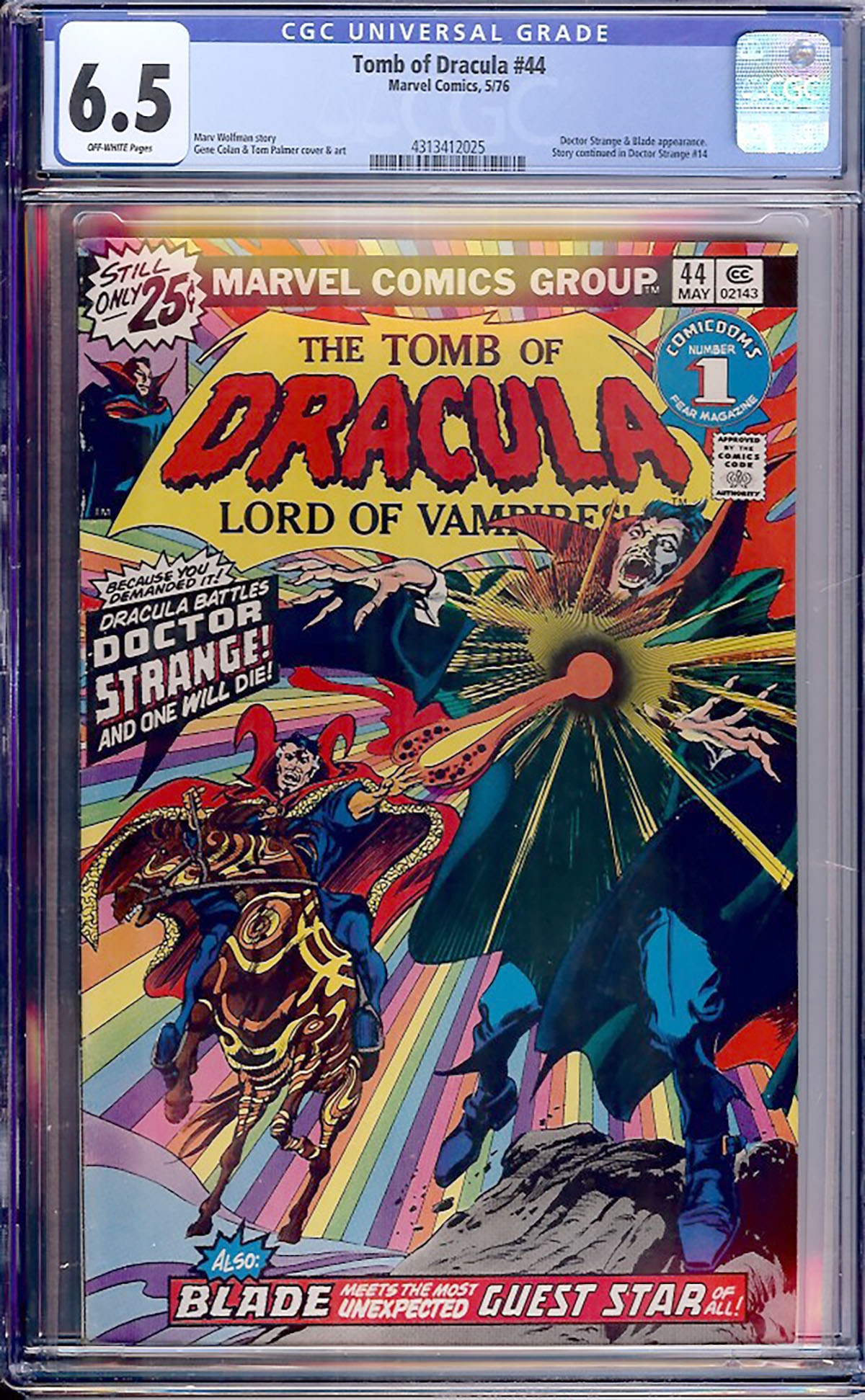 Tomb of Dracula #44 CGC 6.5 ow