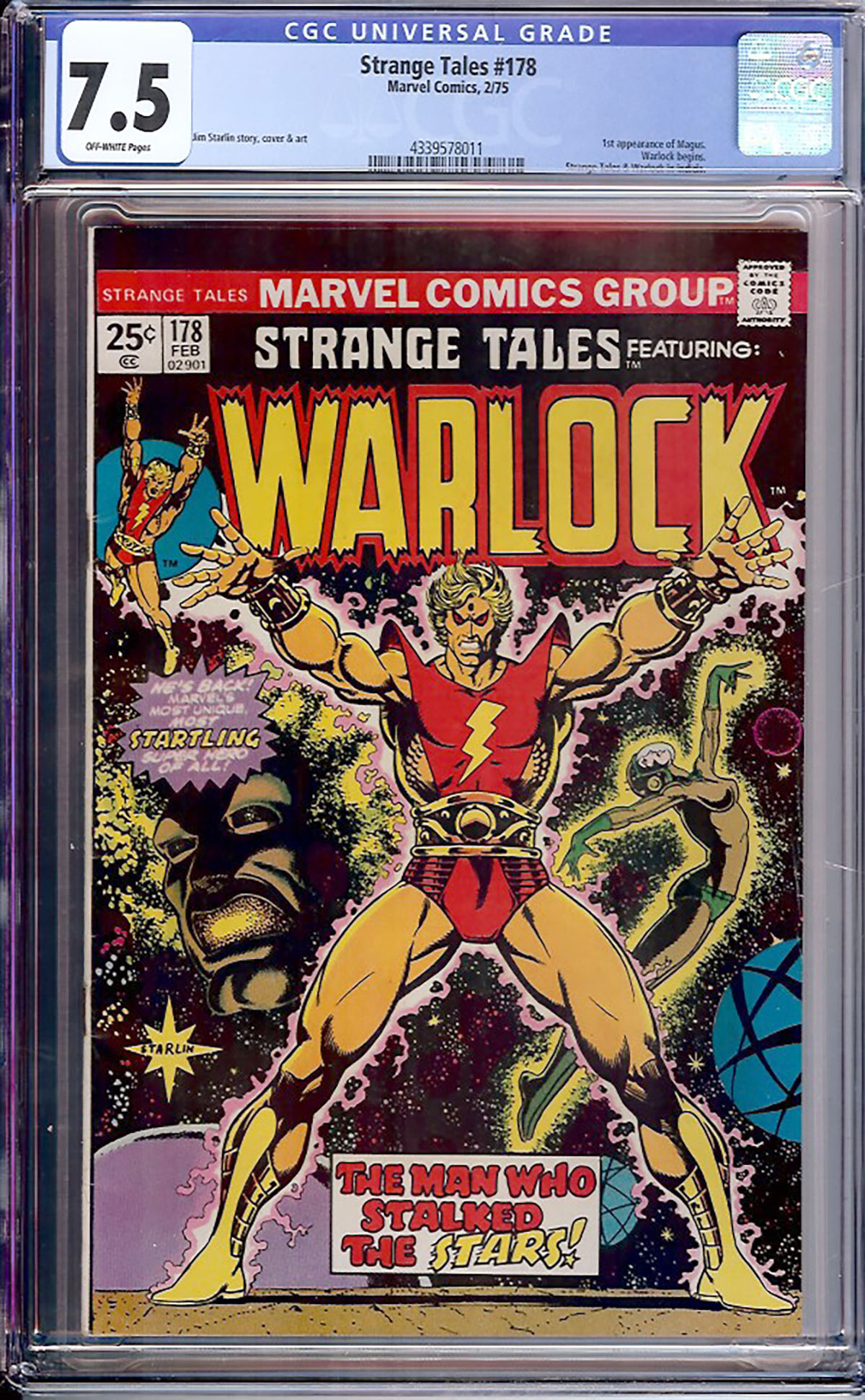 Strange Tales #178 CGC 7.5 ow
