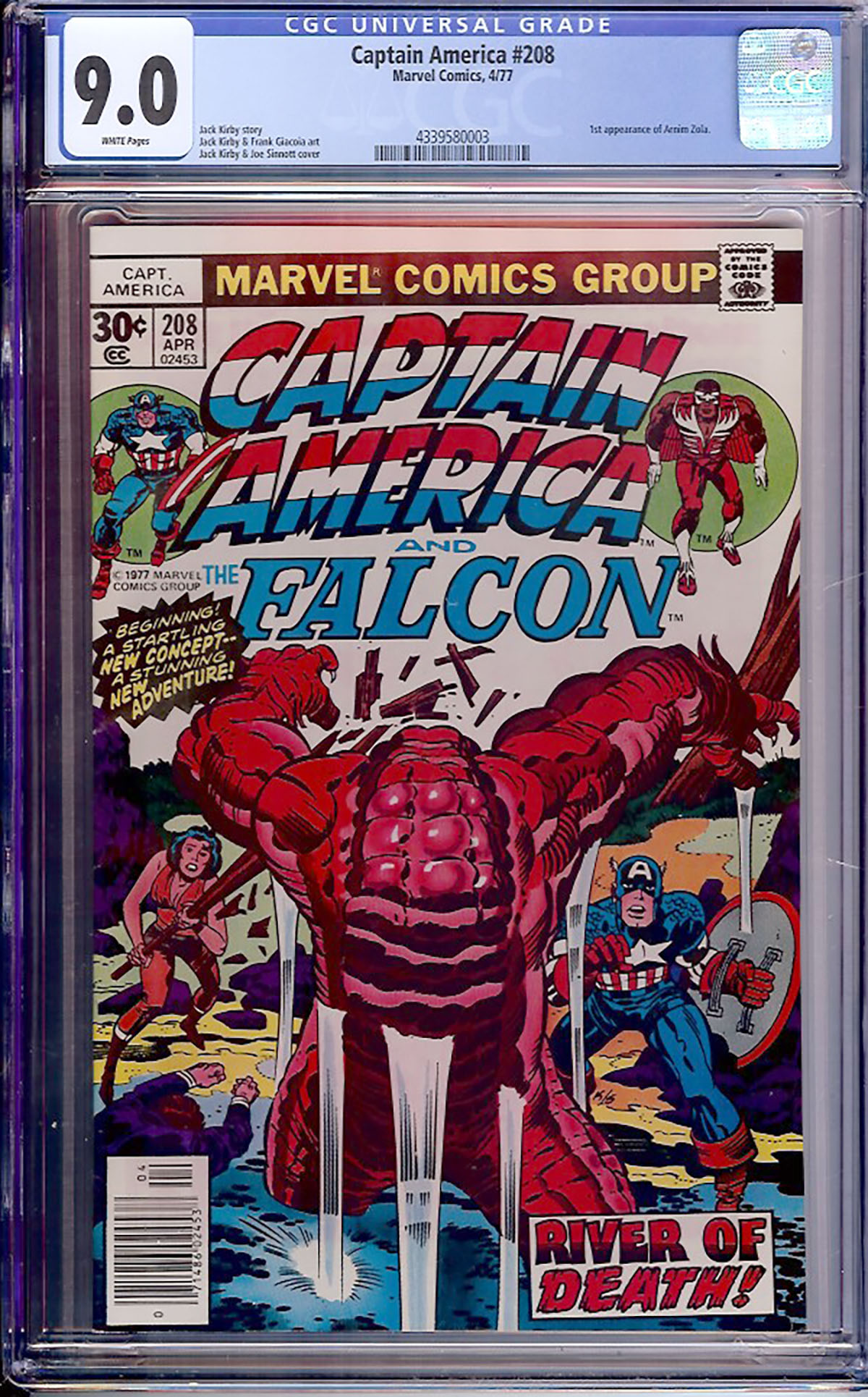 Captain America #208 CGC 9.0 w