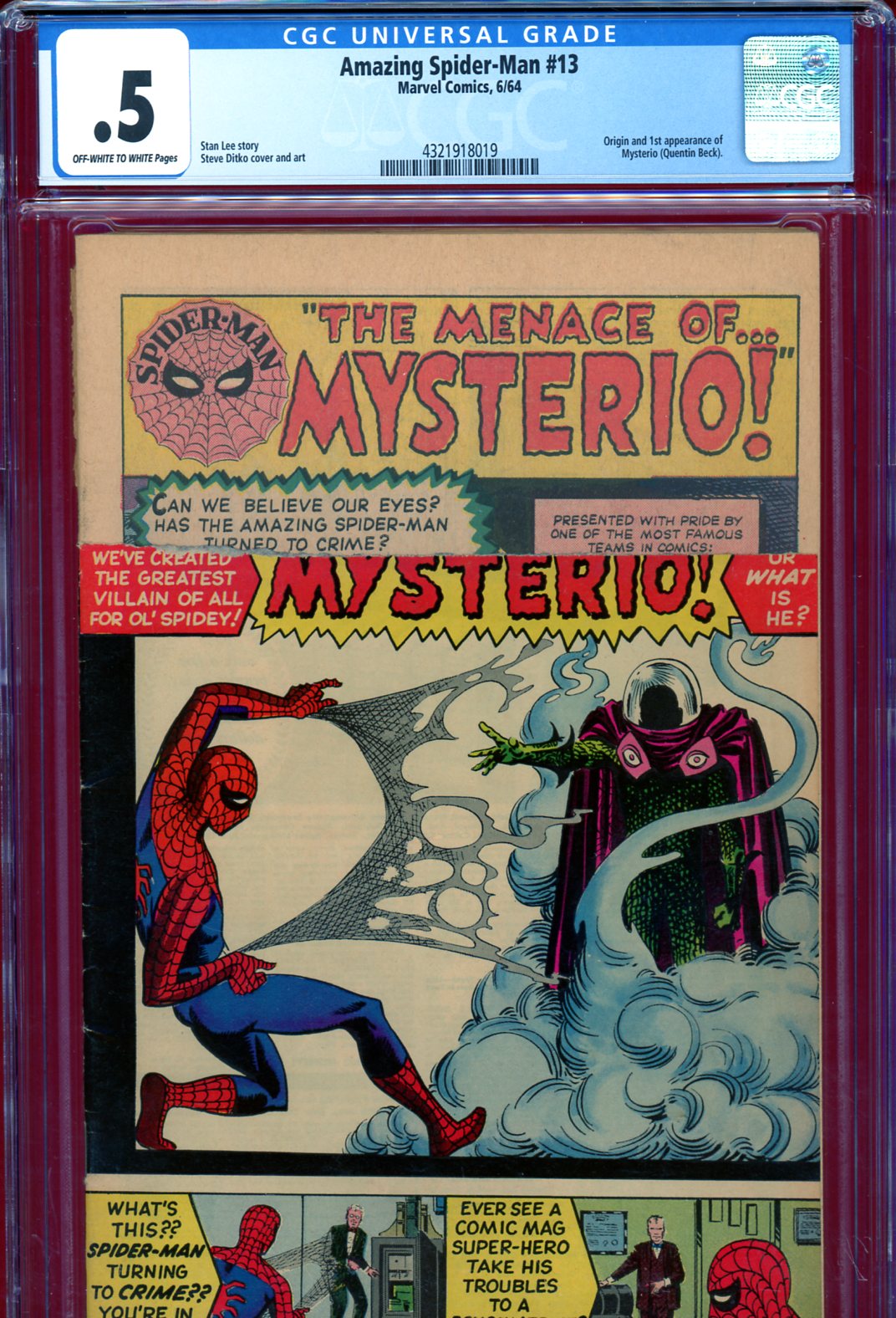 Amazing Spider-Man #13 CGC 0.5 ow/w