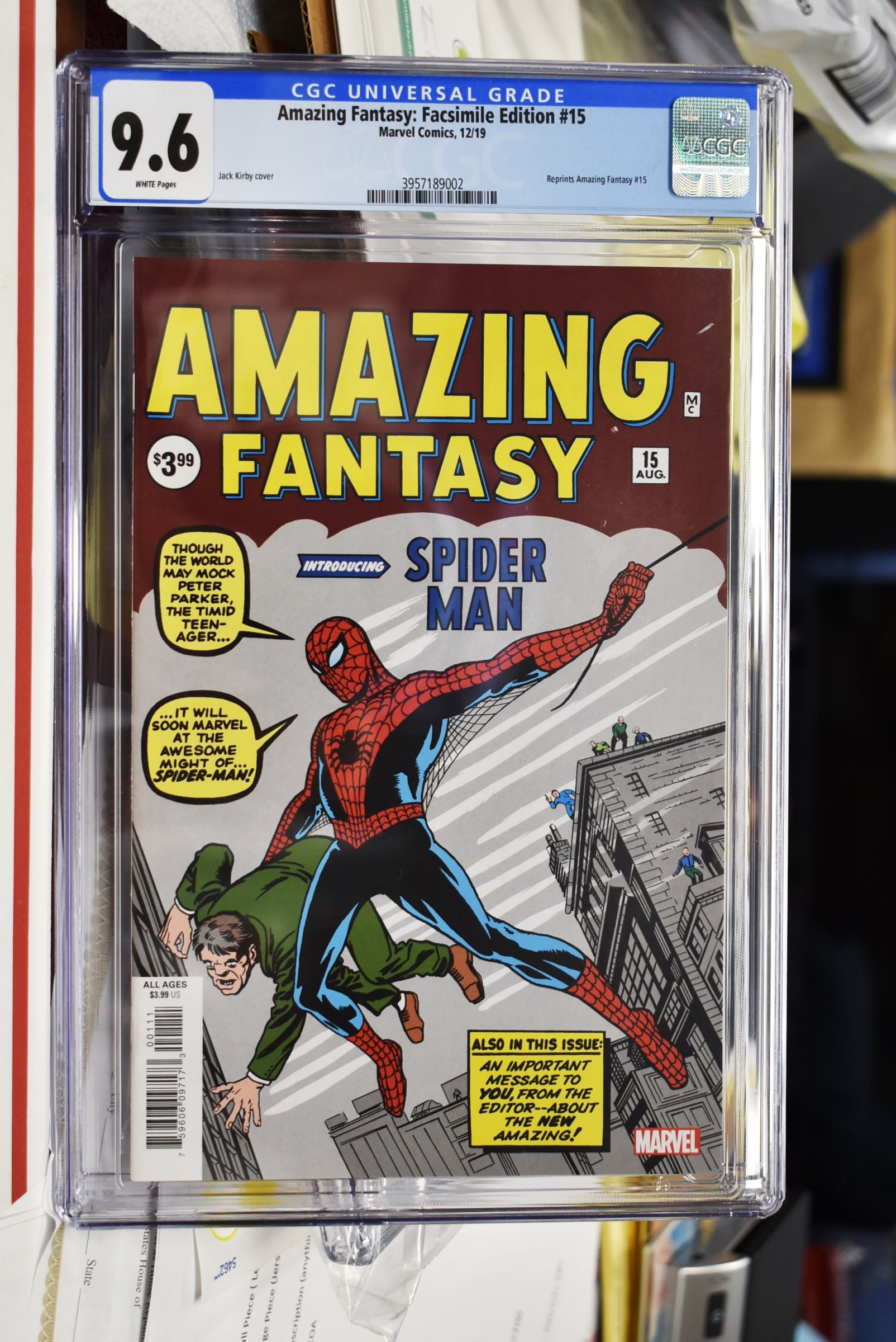 Amazing Fantasy #15 CGC 9.6 w REPRINT