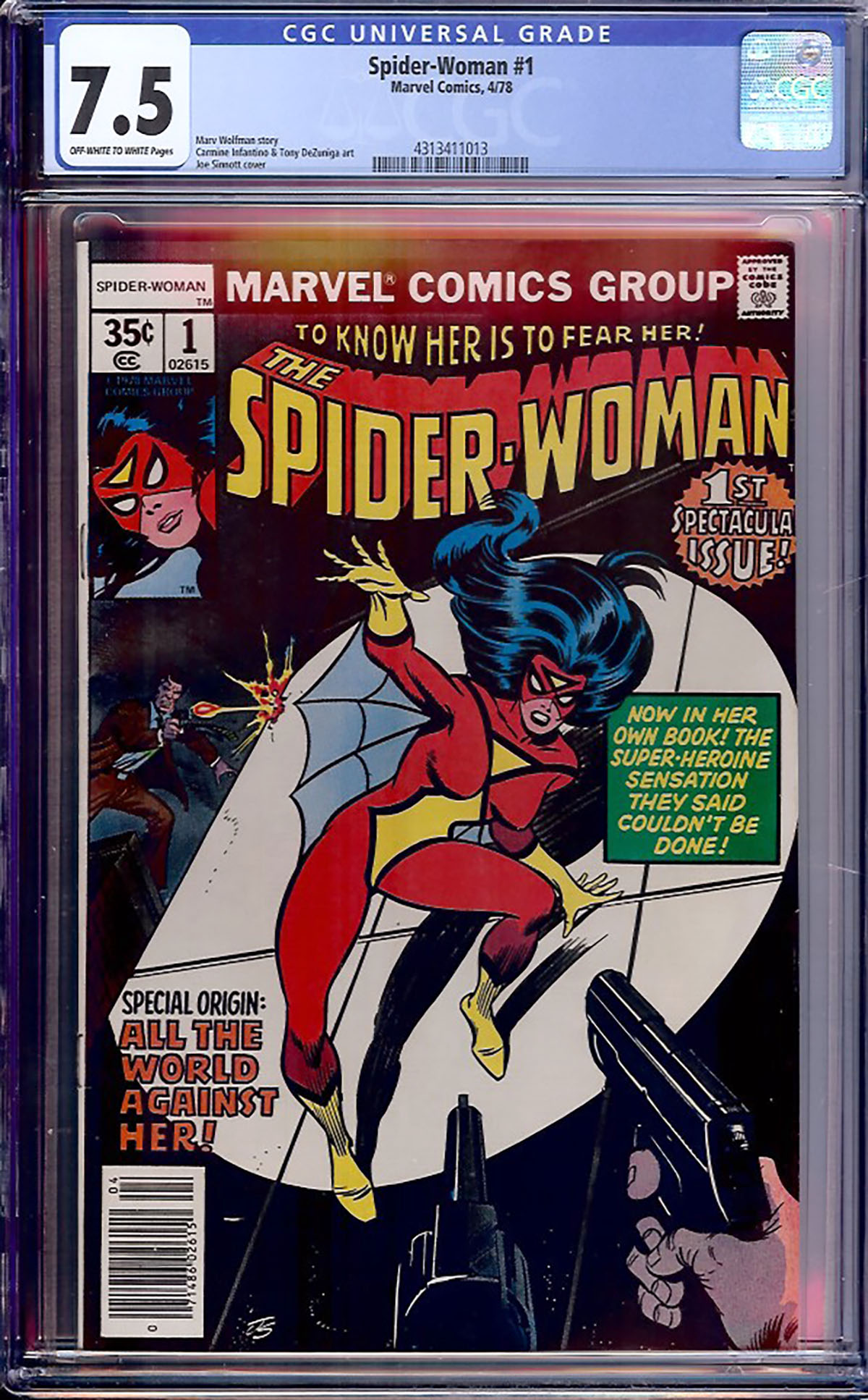 Spider-Woman #1 CGC 7.5 ow/w