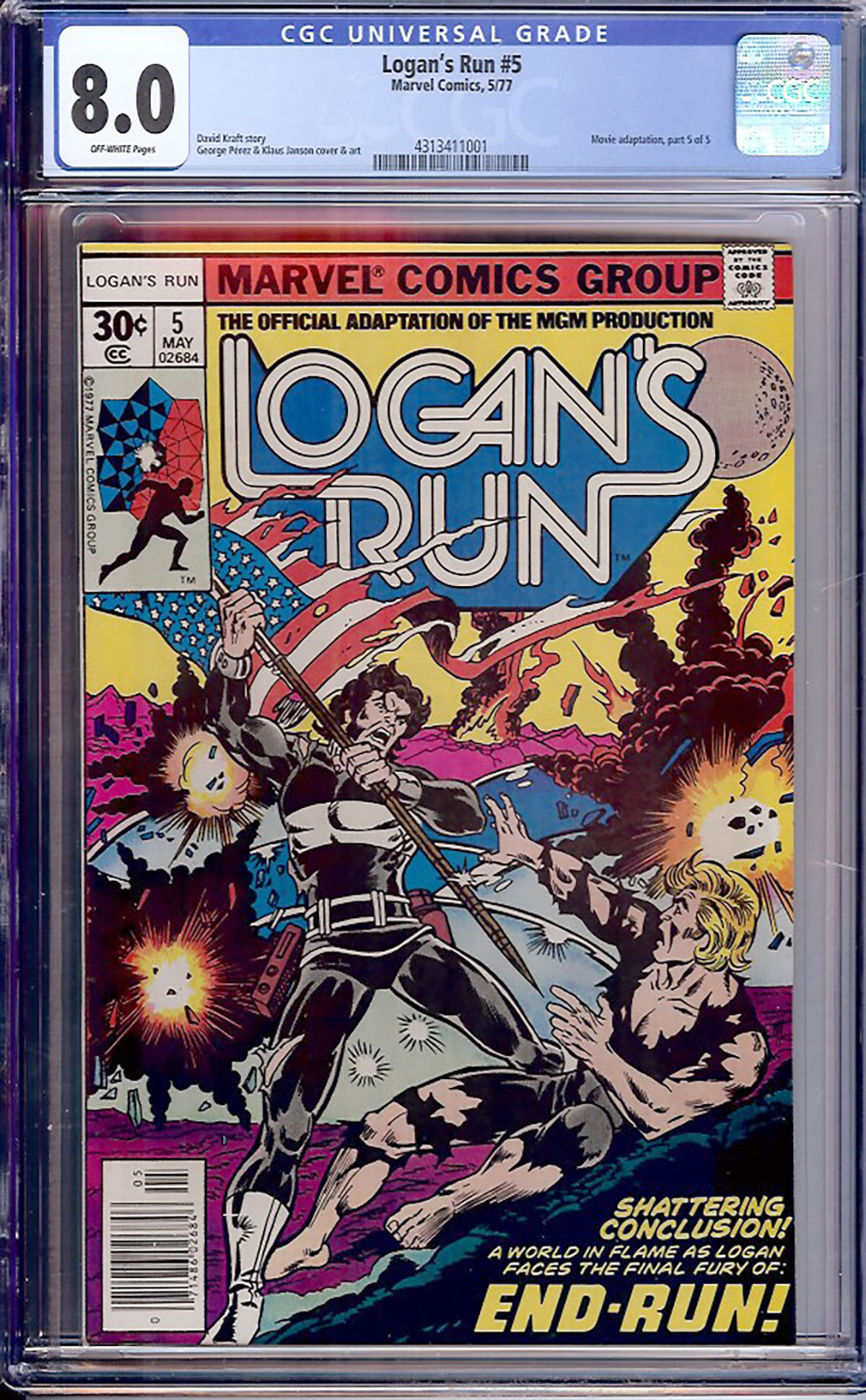 Logan's Run #5 CGC 8.0 ow