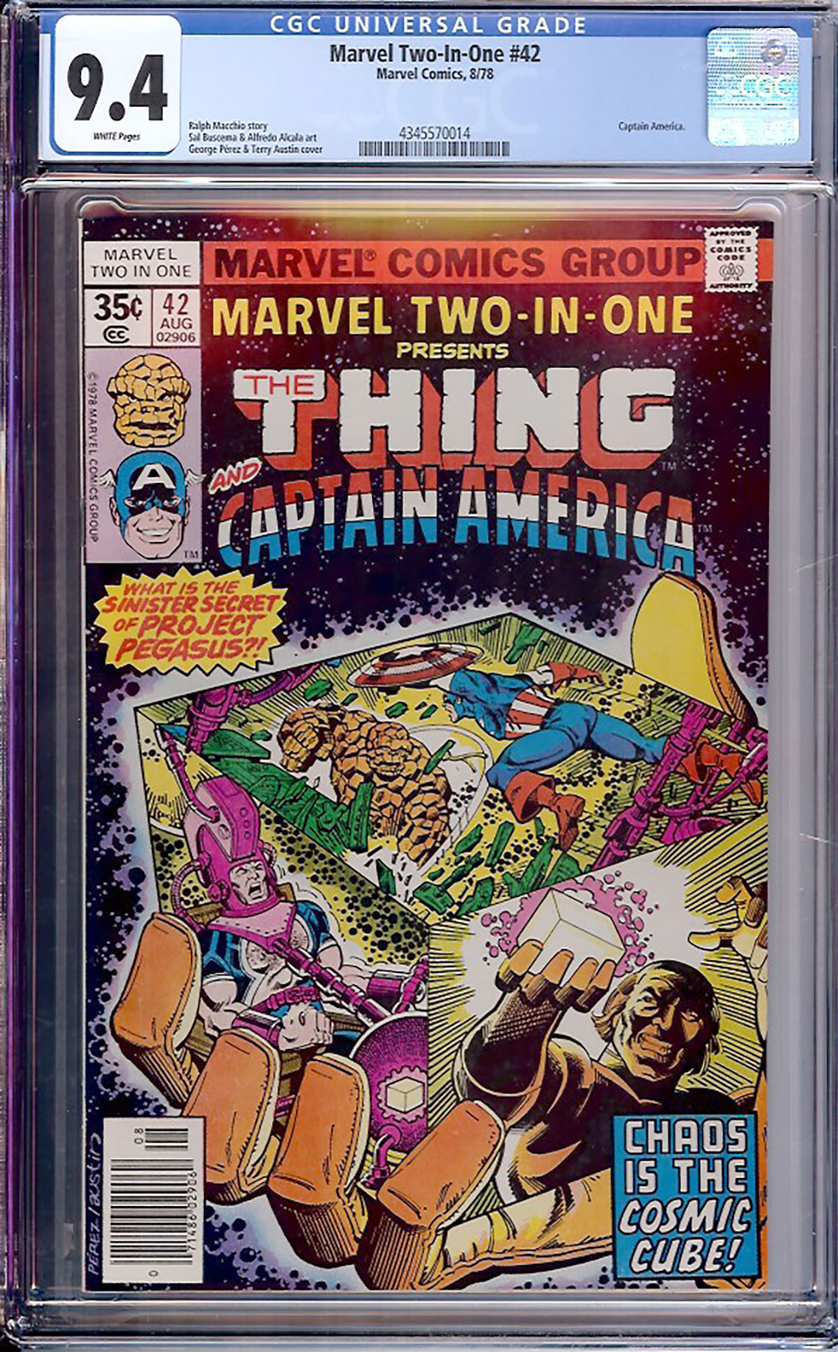 Marvel Two-In-One #42 CGC 9.4 w