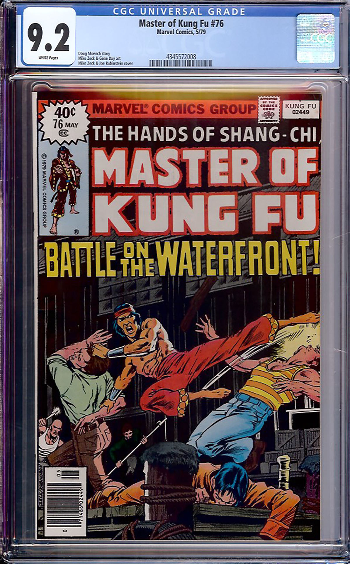 Master of Kung Fu #76 CGC 9.2 w