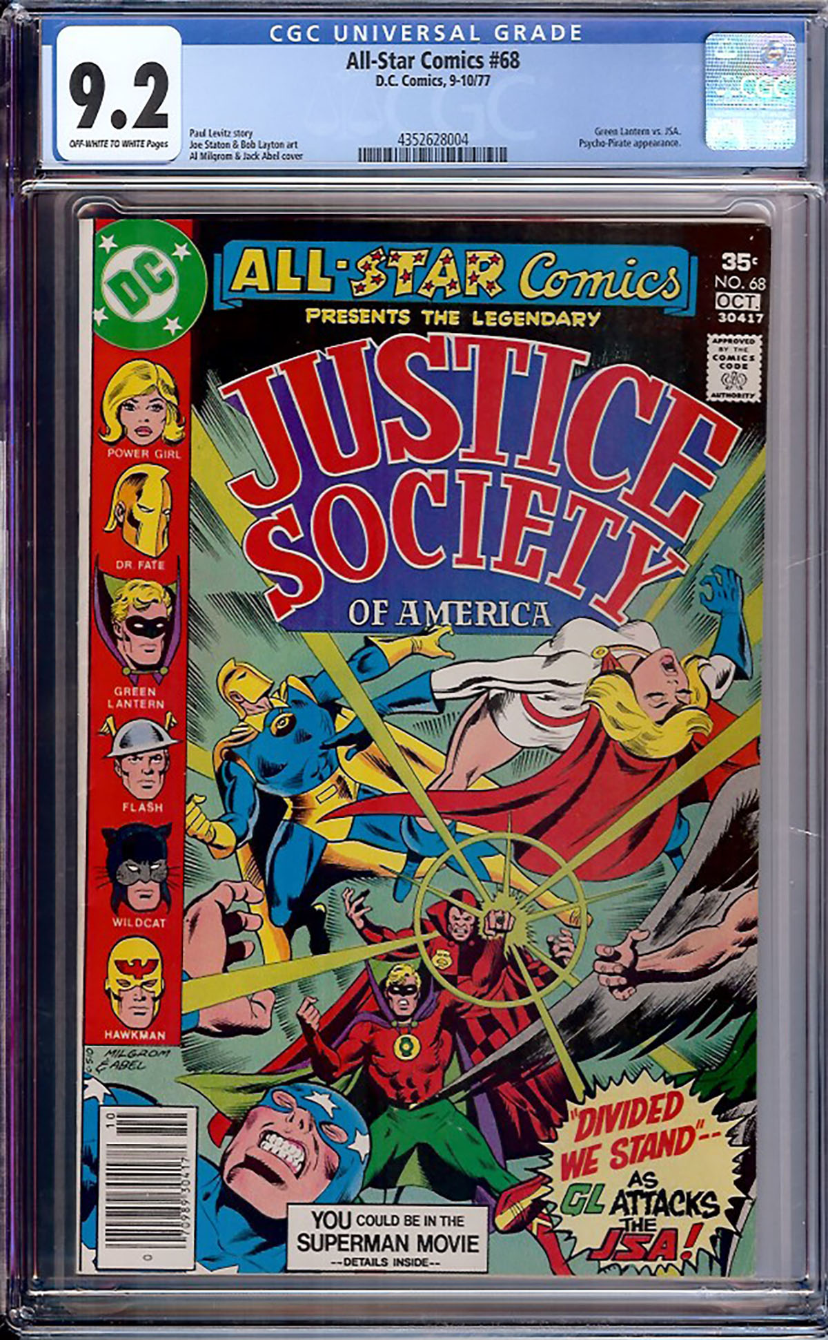 All-Star Comics #68 CGC 9.2 ow/w