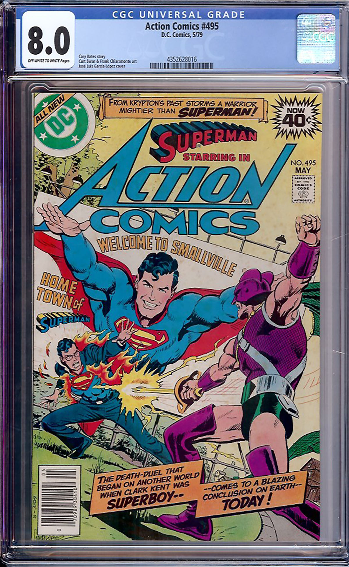 Action Comics #495 CGC 8.0 ow/w