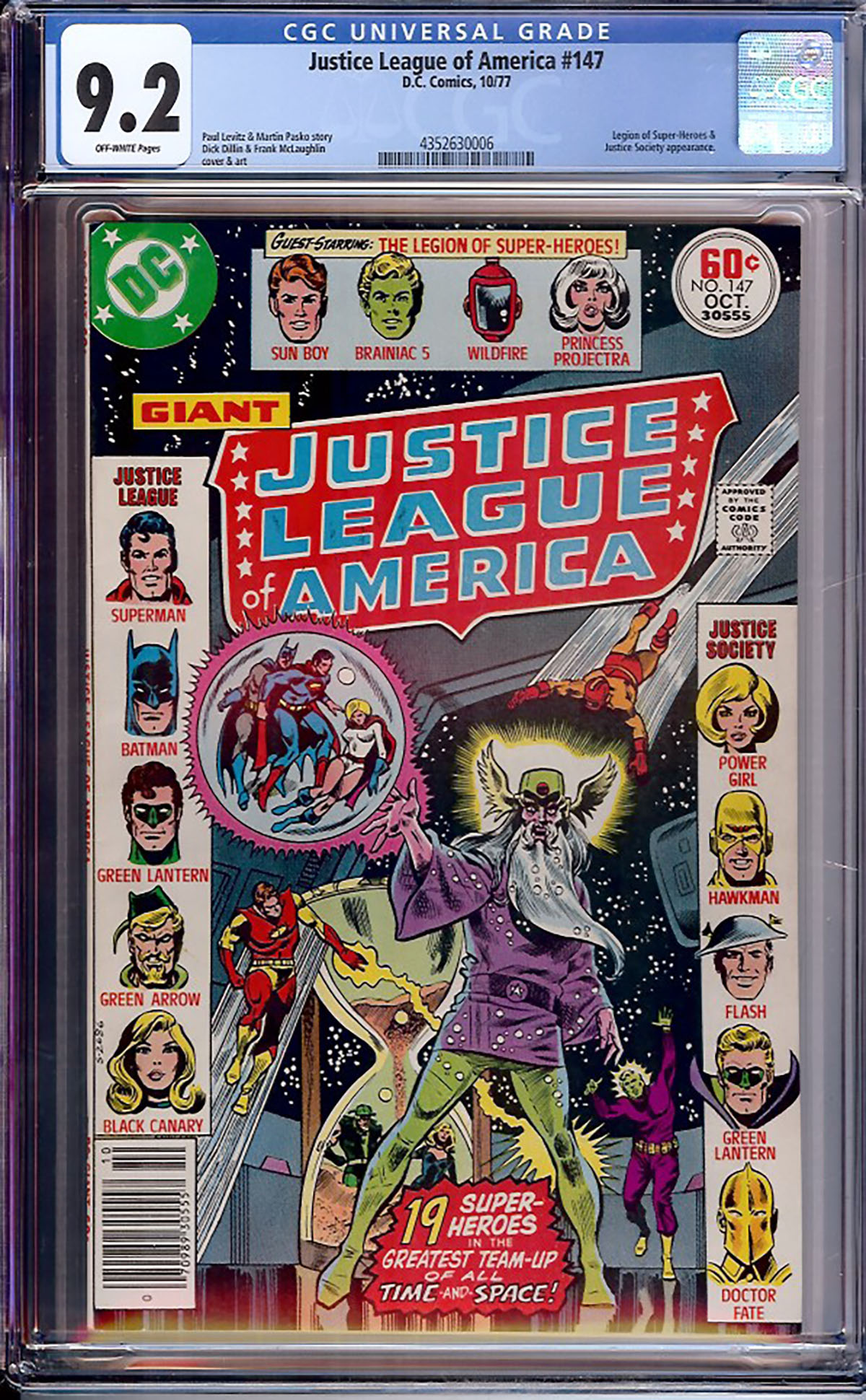 Justice League of America #147 CGC 9.2 ow