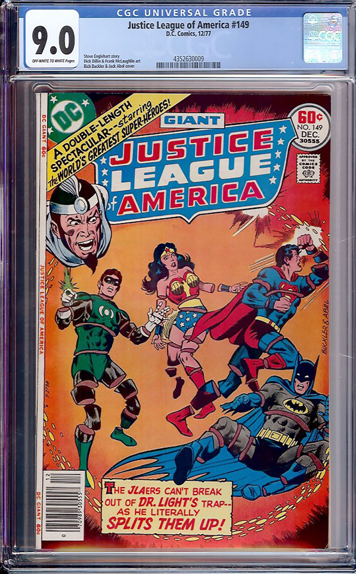 Justice League of America #149 CGC 9.0 ow/w