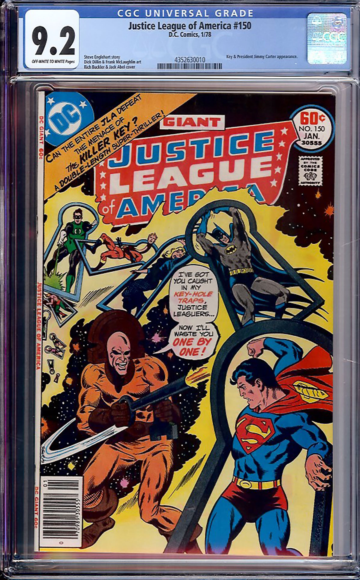 Justice League of America #150 CGC 9.2 ow/w