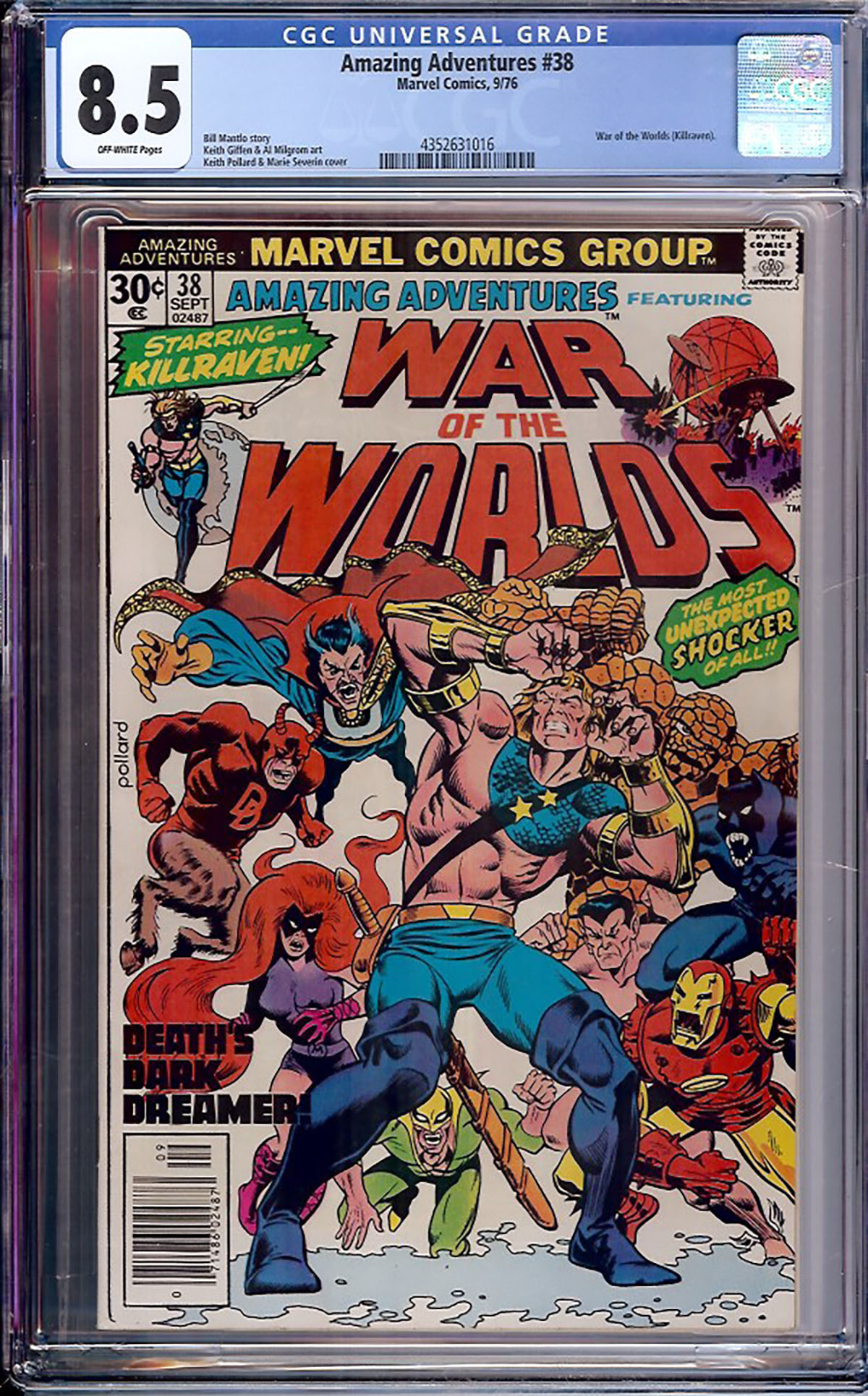 Amazing Adventures #38 CGC 8.5 ow