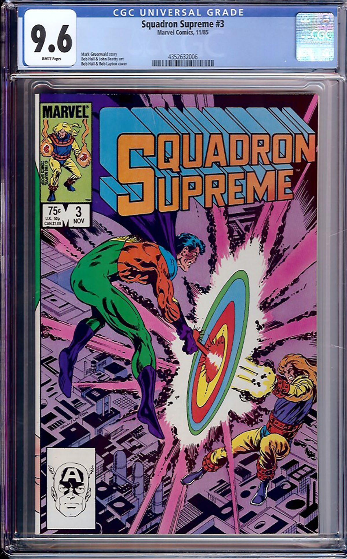 Squadron Supreme #3 CGC 9.6 w
