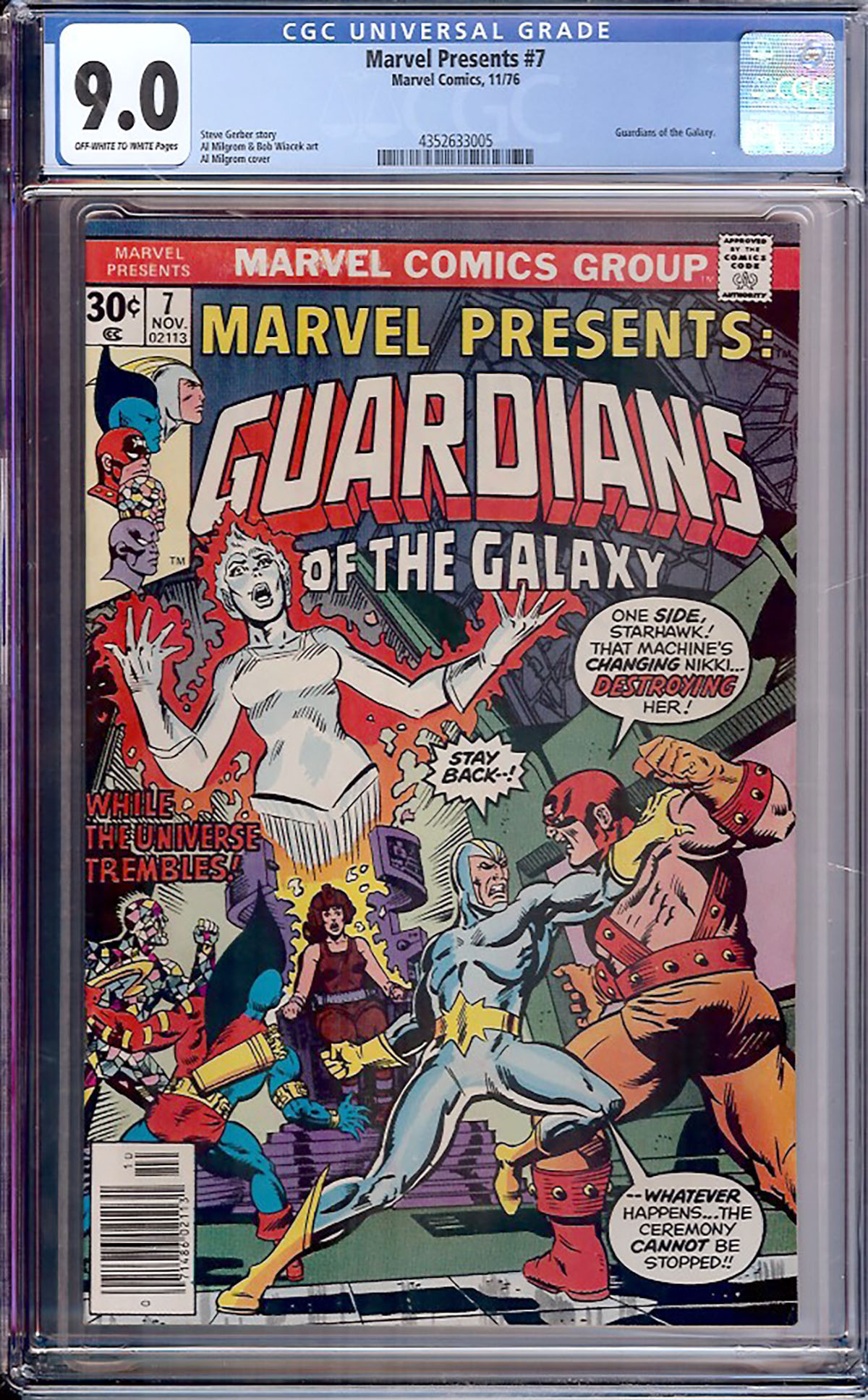 Marvel Presents #7 CGC 9.0 ow/w