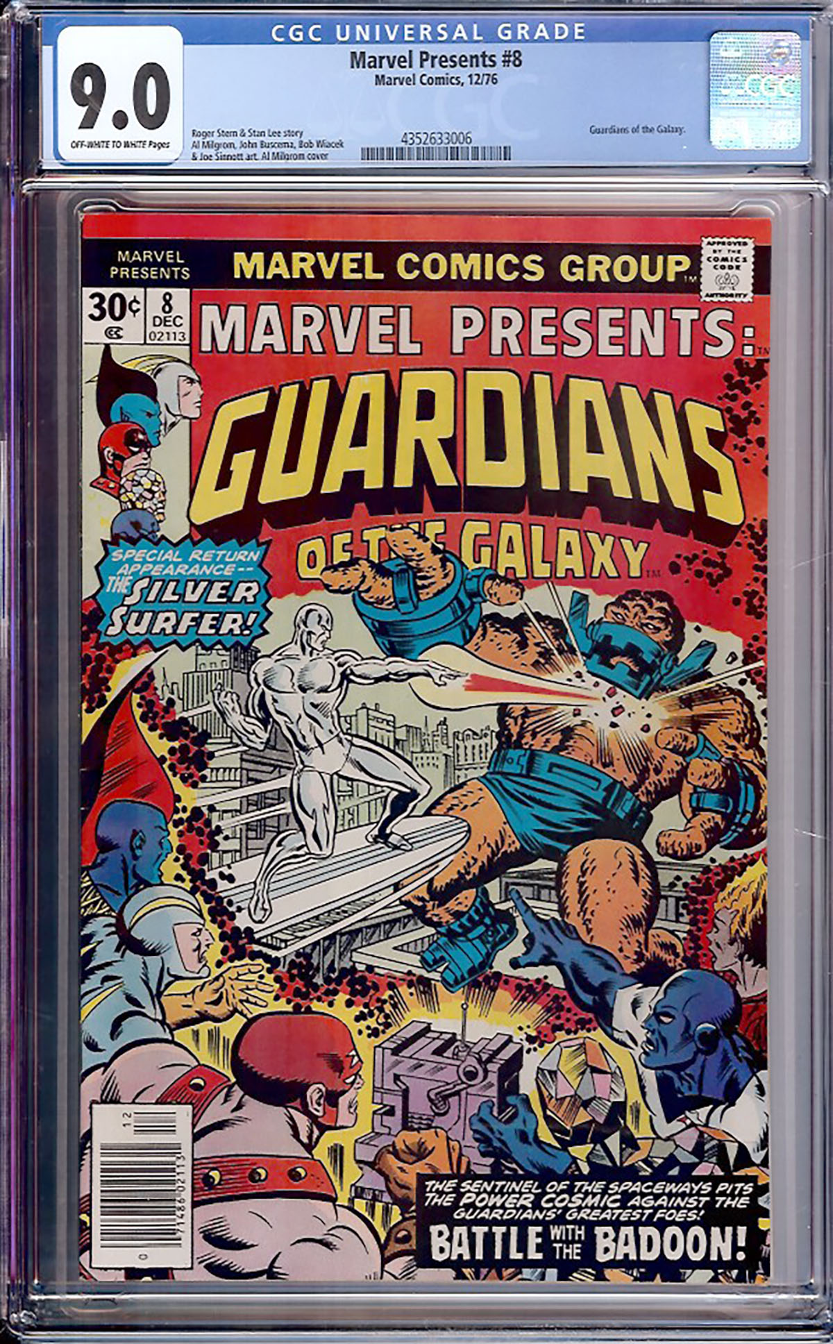 Marvel Presents #8 CGC 9.0 ow/w