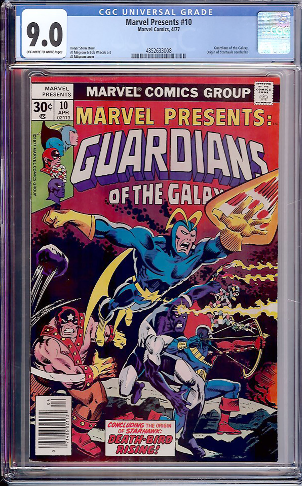 Marvel Presents #10 CGC 9.0 ow/w