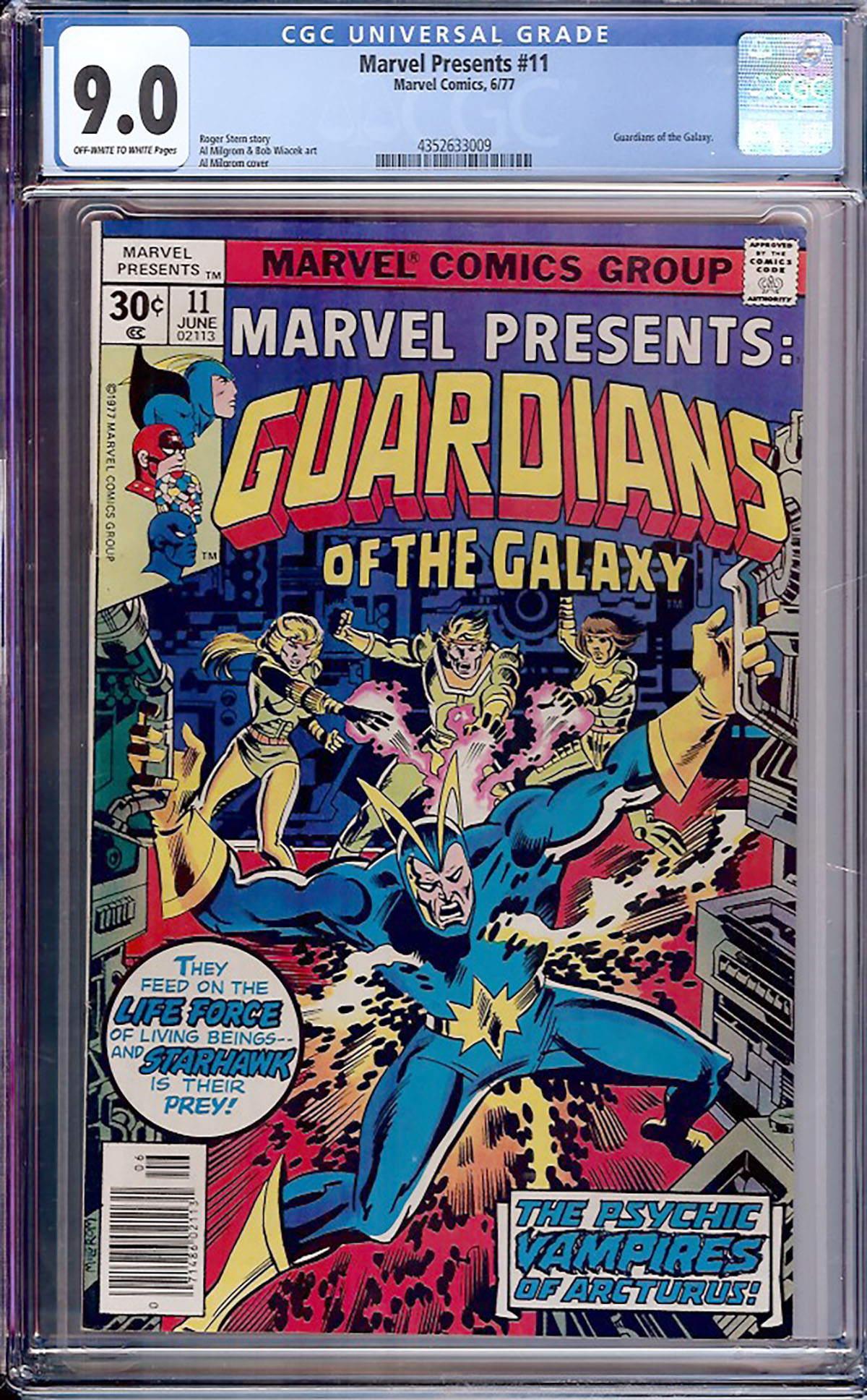 Marvel Presents #11 CGC 9.0 ow/w
