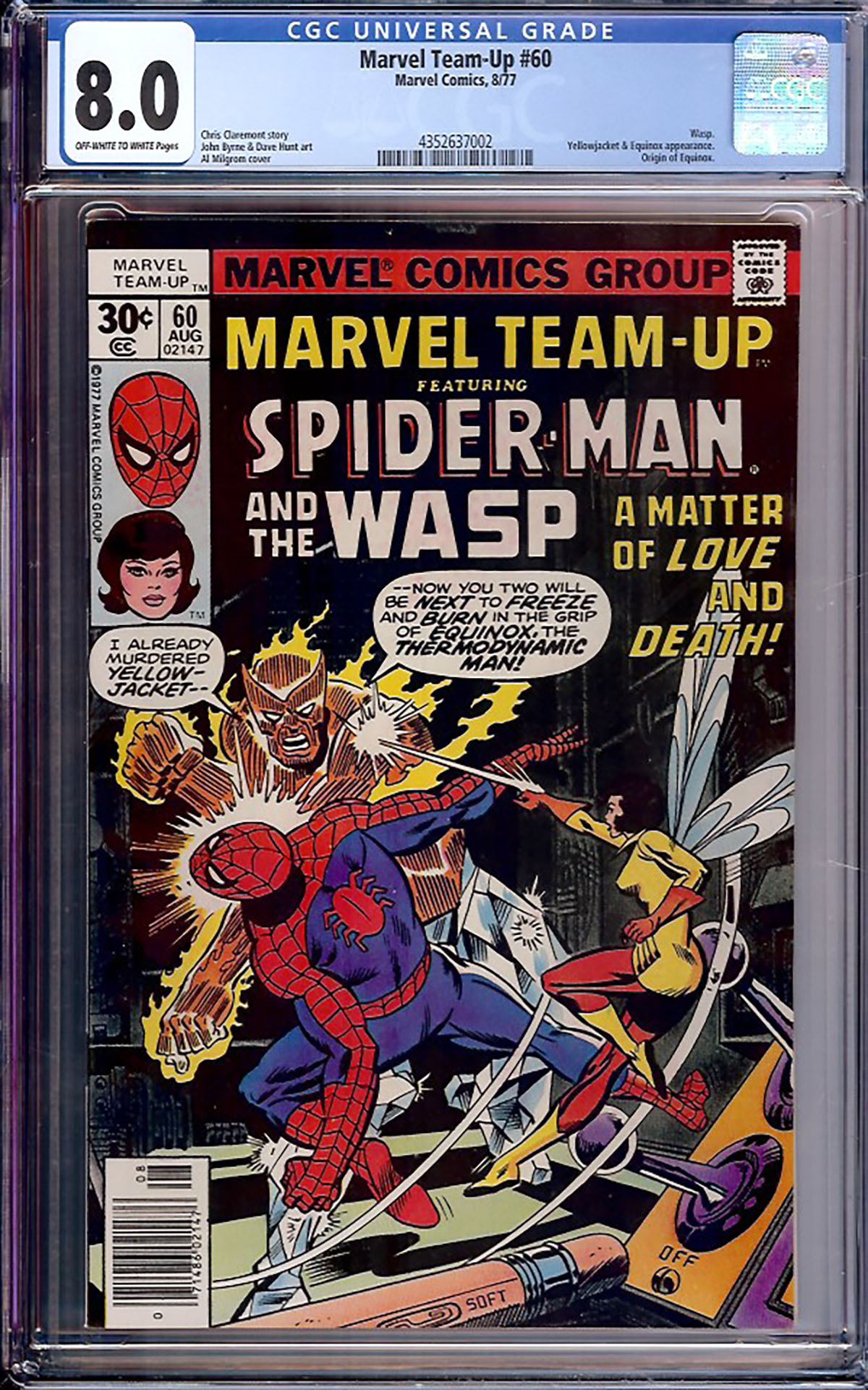 Marvel Team-Up #60 CGC 8.0 ow/w
