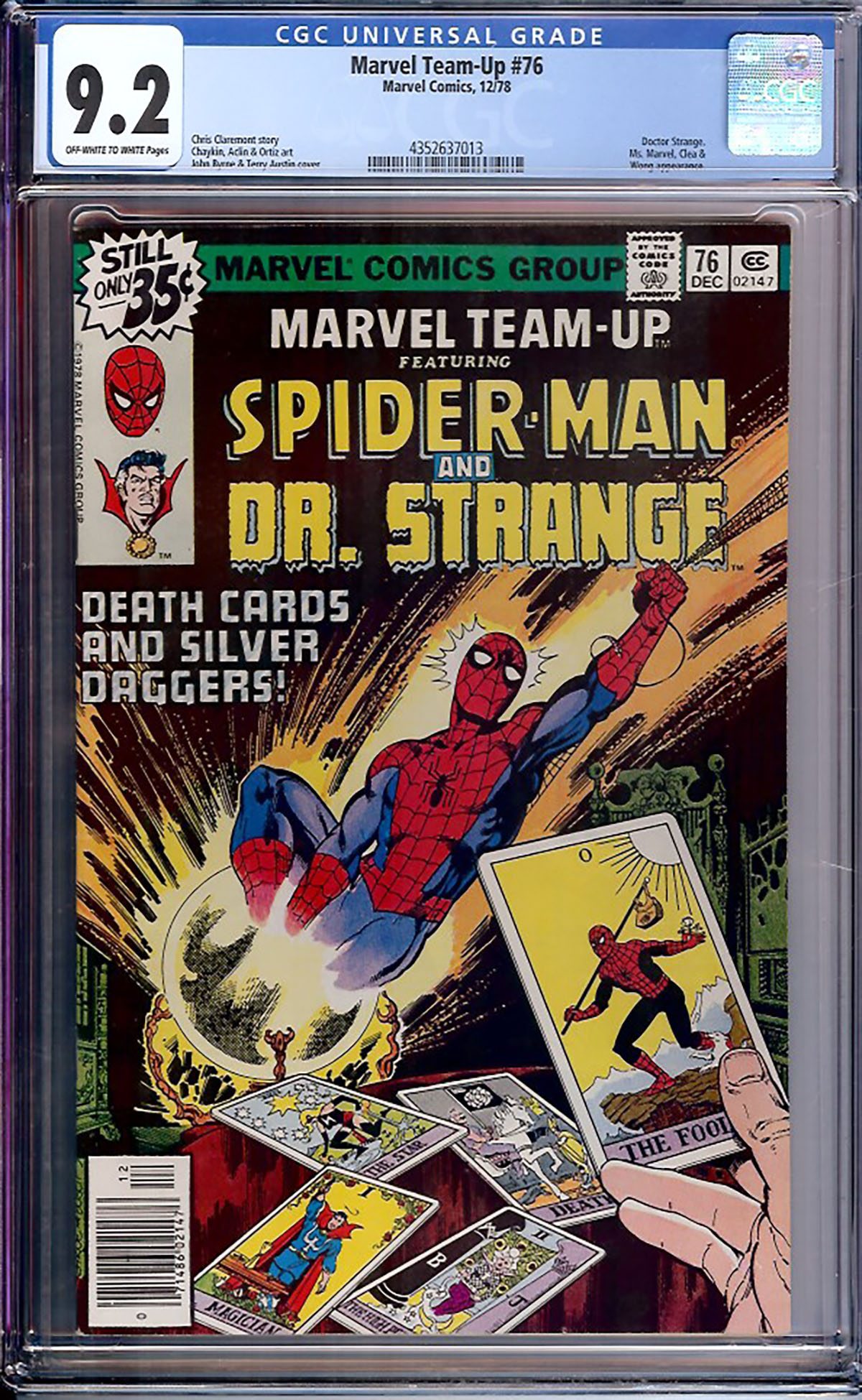 Marvel Team-Up #76 CGC 9.2 ow/w