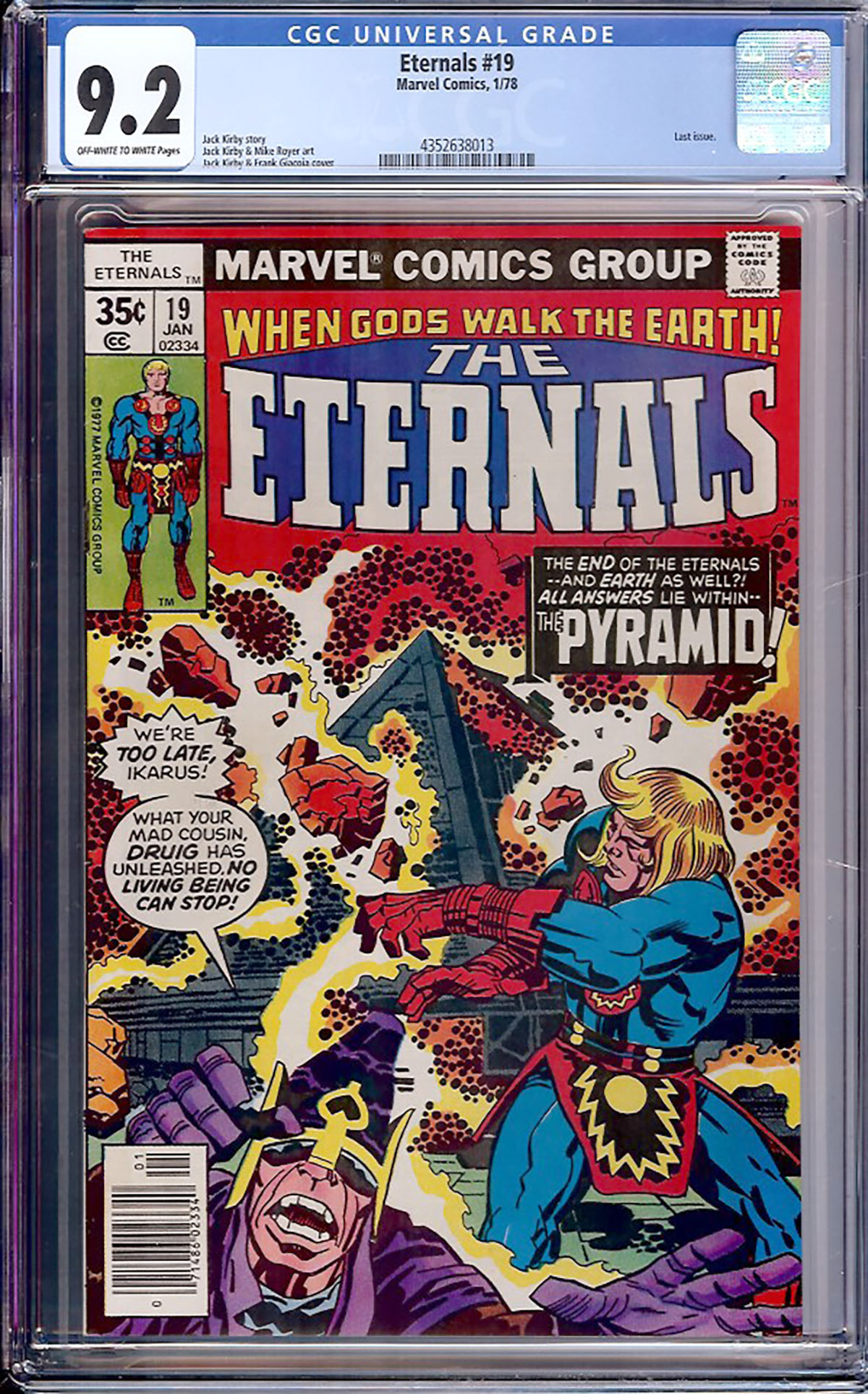 Eternals #19 CGC 9.2 ow/w
