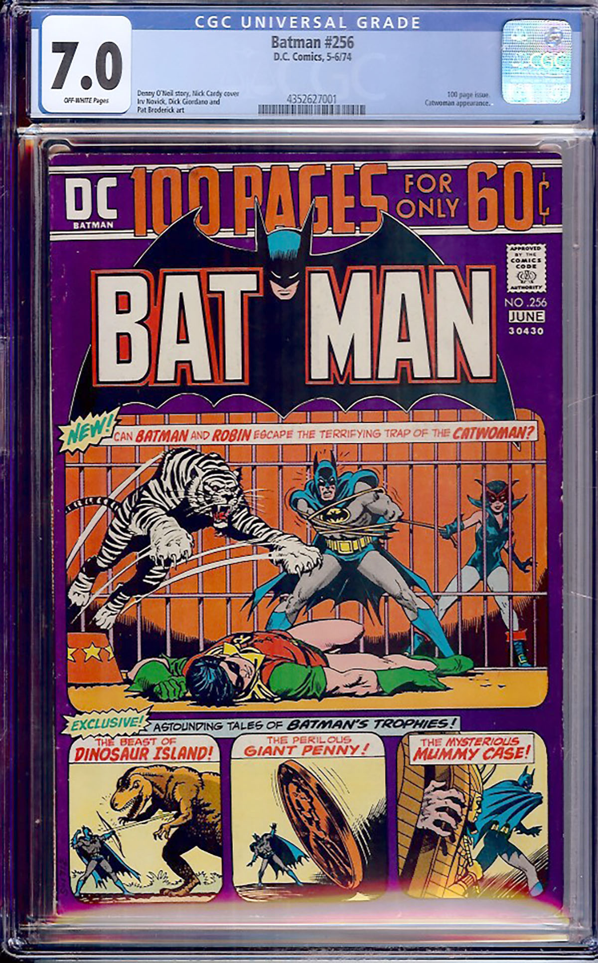 Batman #256 CGC 7.0 ow