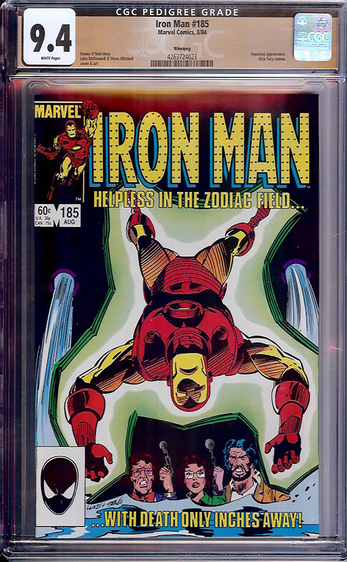 Iron Man #185 CGC 9.4 w Winnipeg