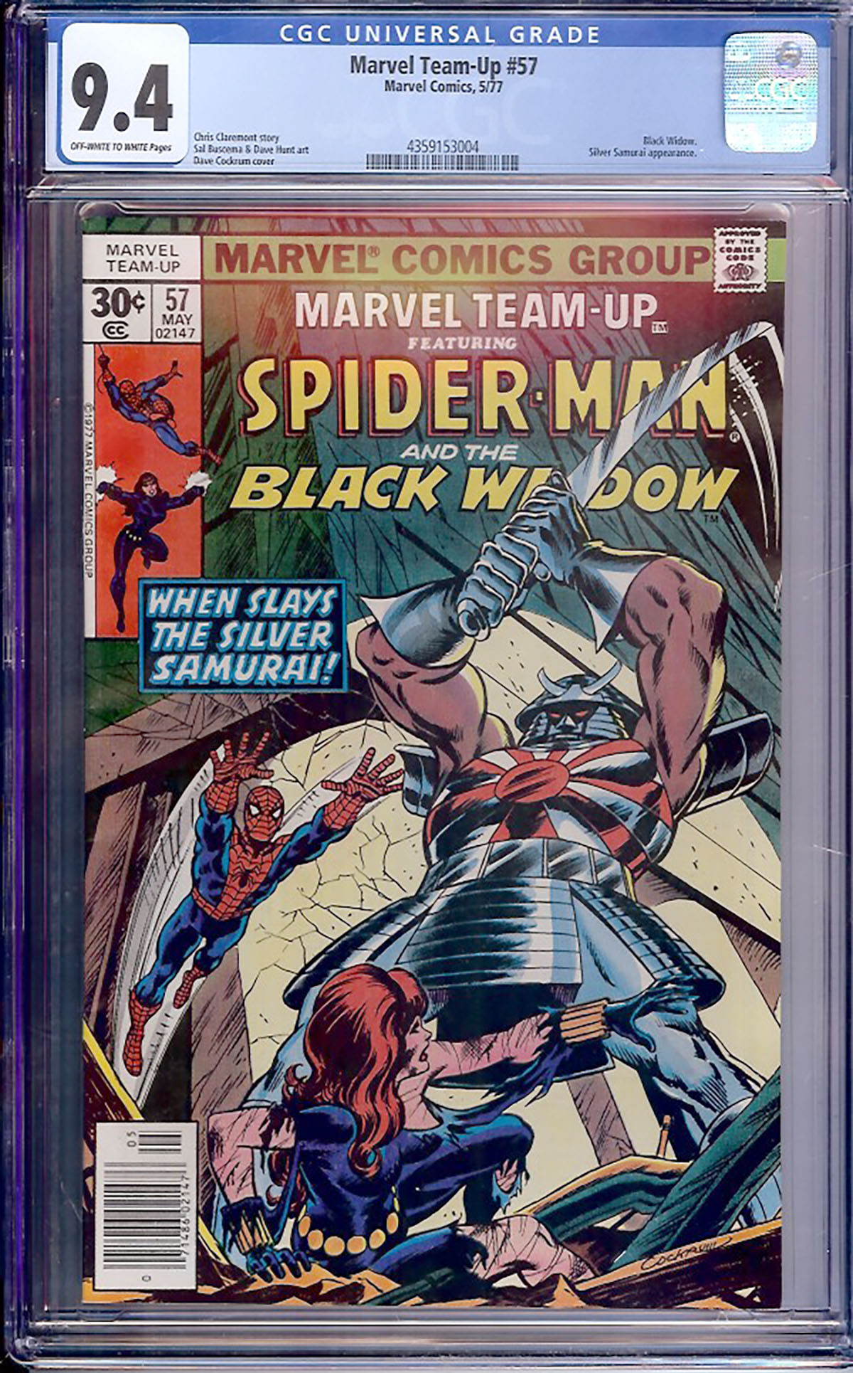 Marvel Team-Up #57 CGC 9.4 ow/w
