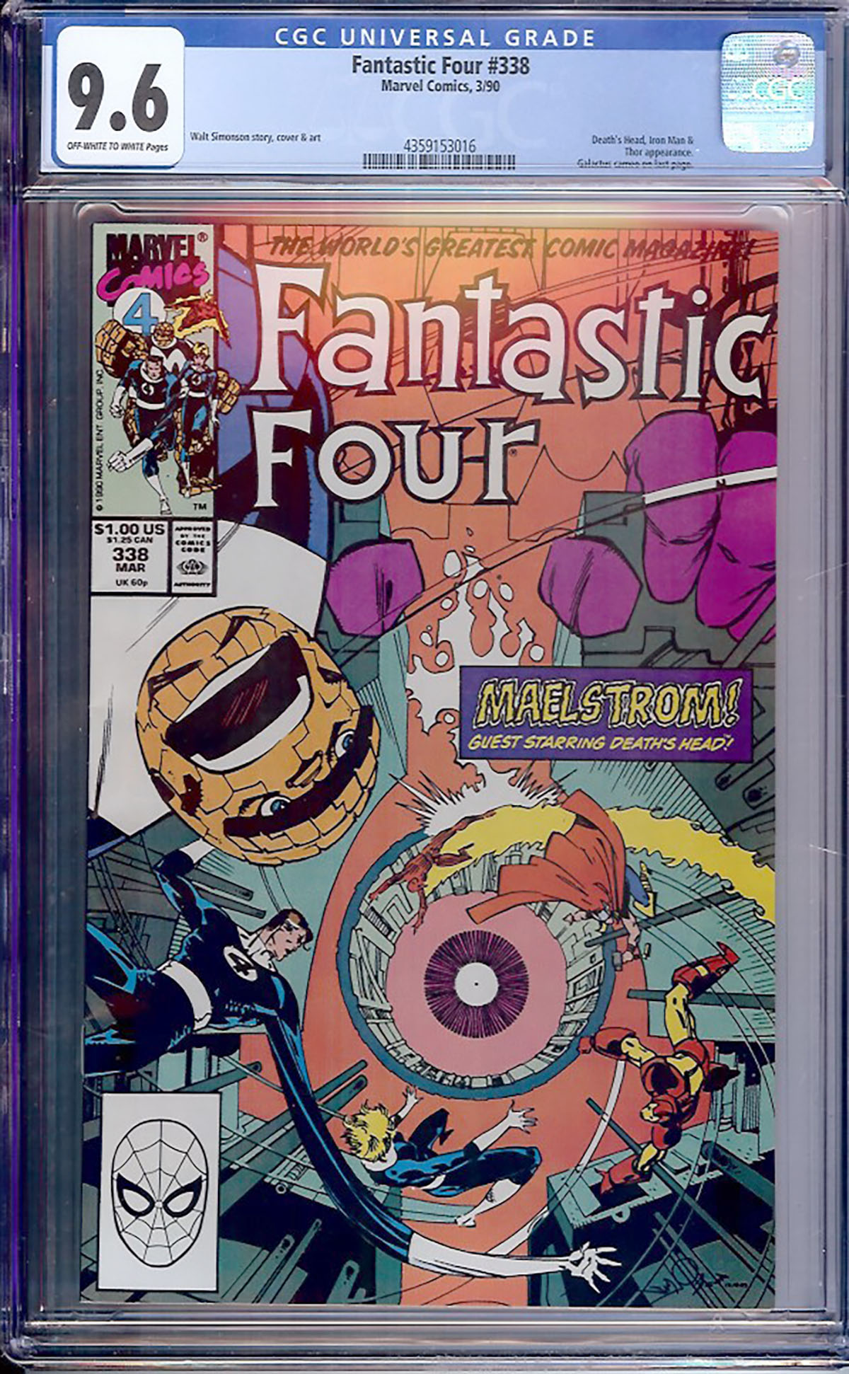 Fantastic Four #338 CGC 9.6 ow/w